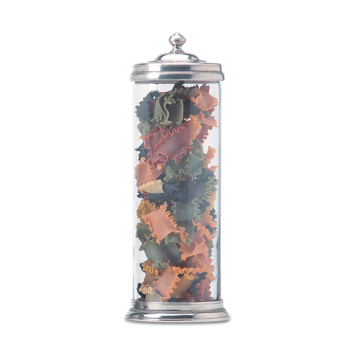 Pewter Glass Cannister - Extra Large