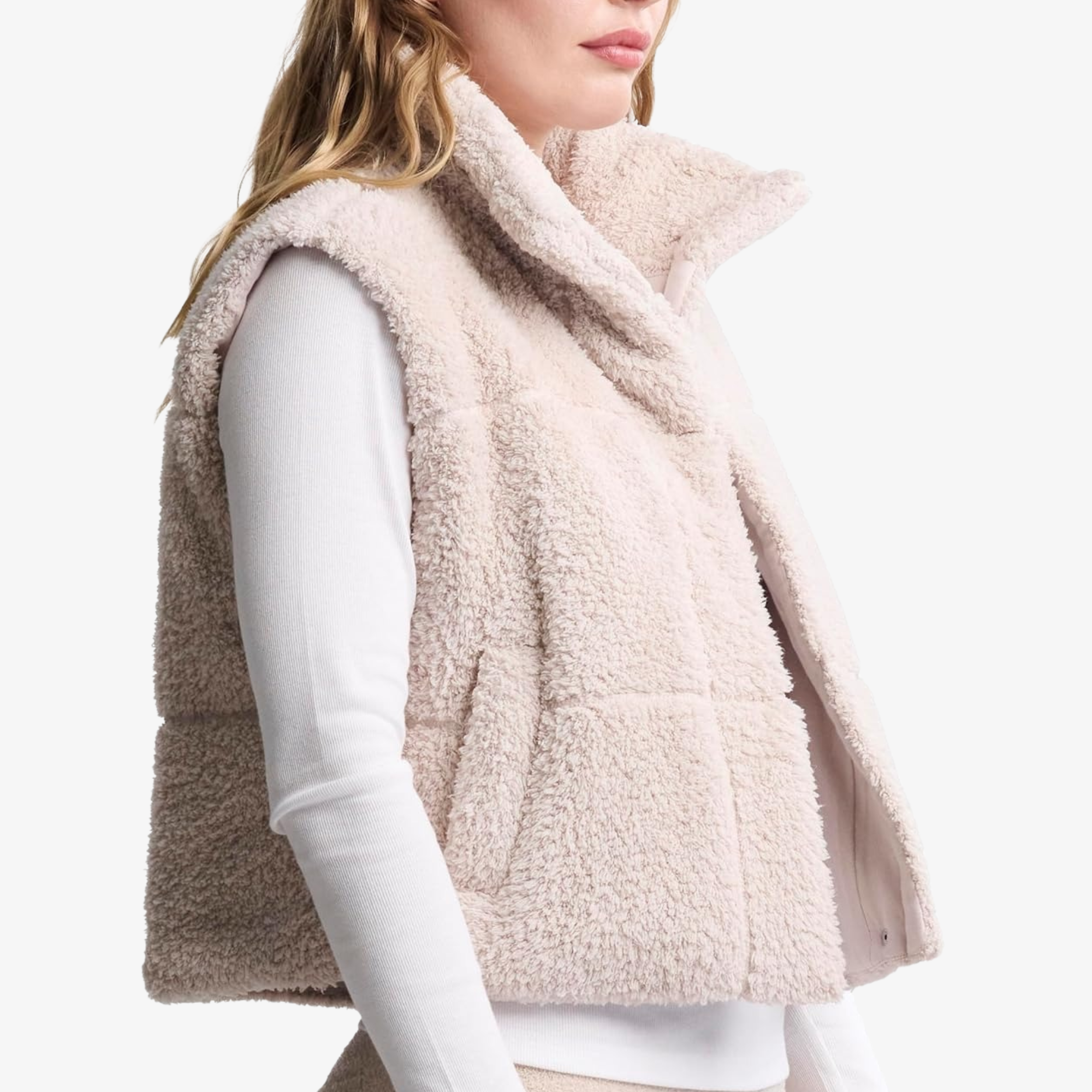 #color_Stone | Brushed CozyChic Puffer Vest