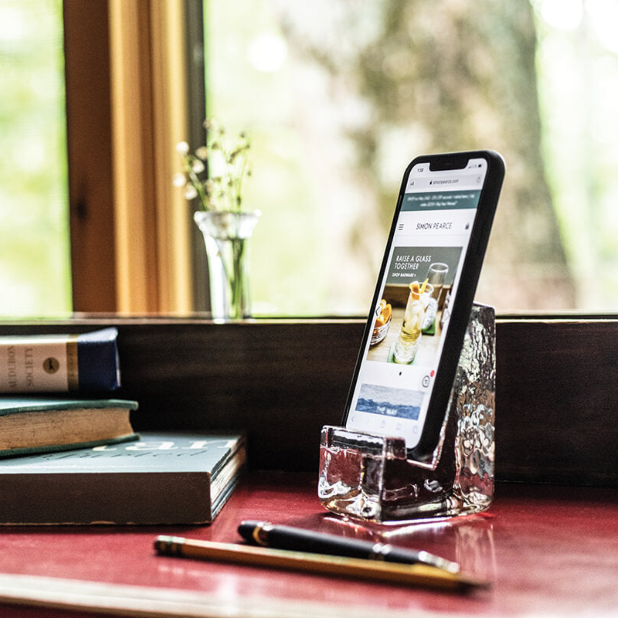 Woodbury Phone Holder