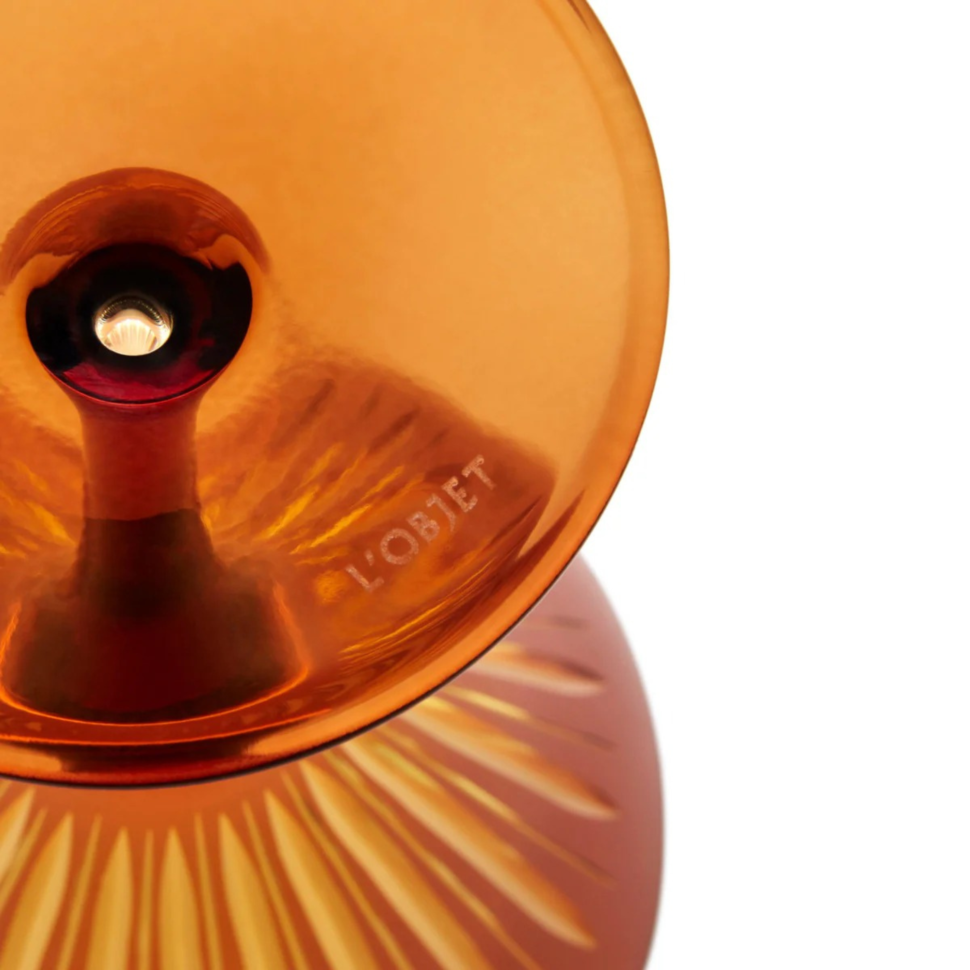 Prism Martini Glasses Amber - Set of 4