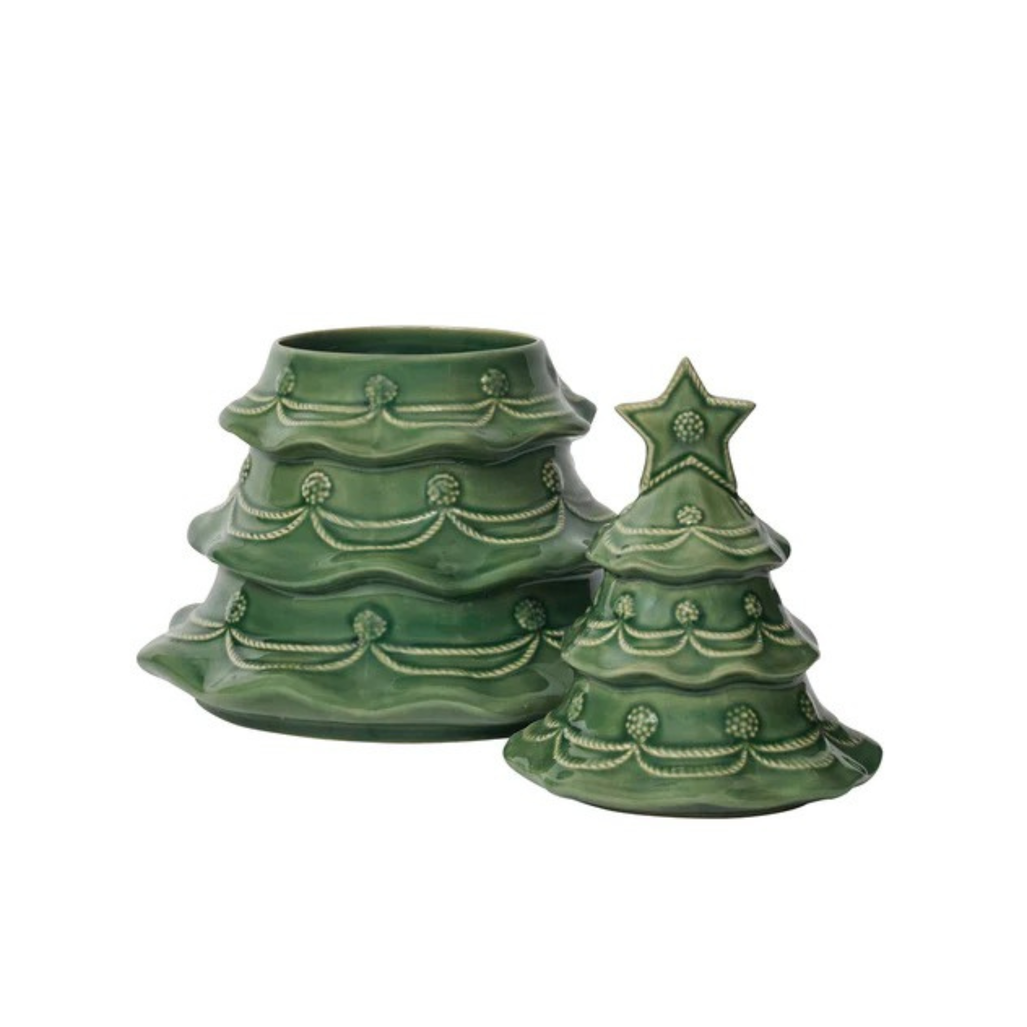 Berry & Thread Christmas Tree Cookie Jar - Basil