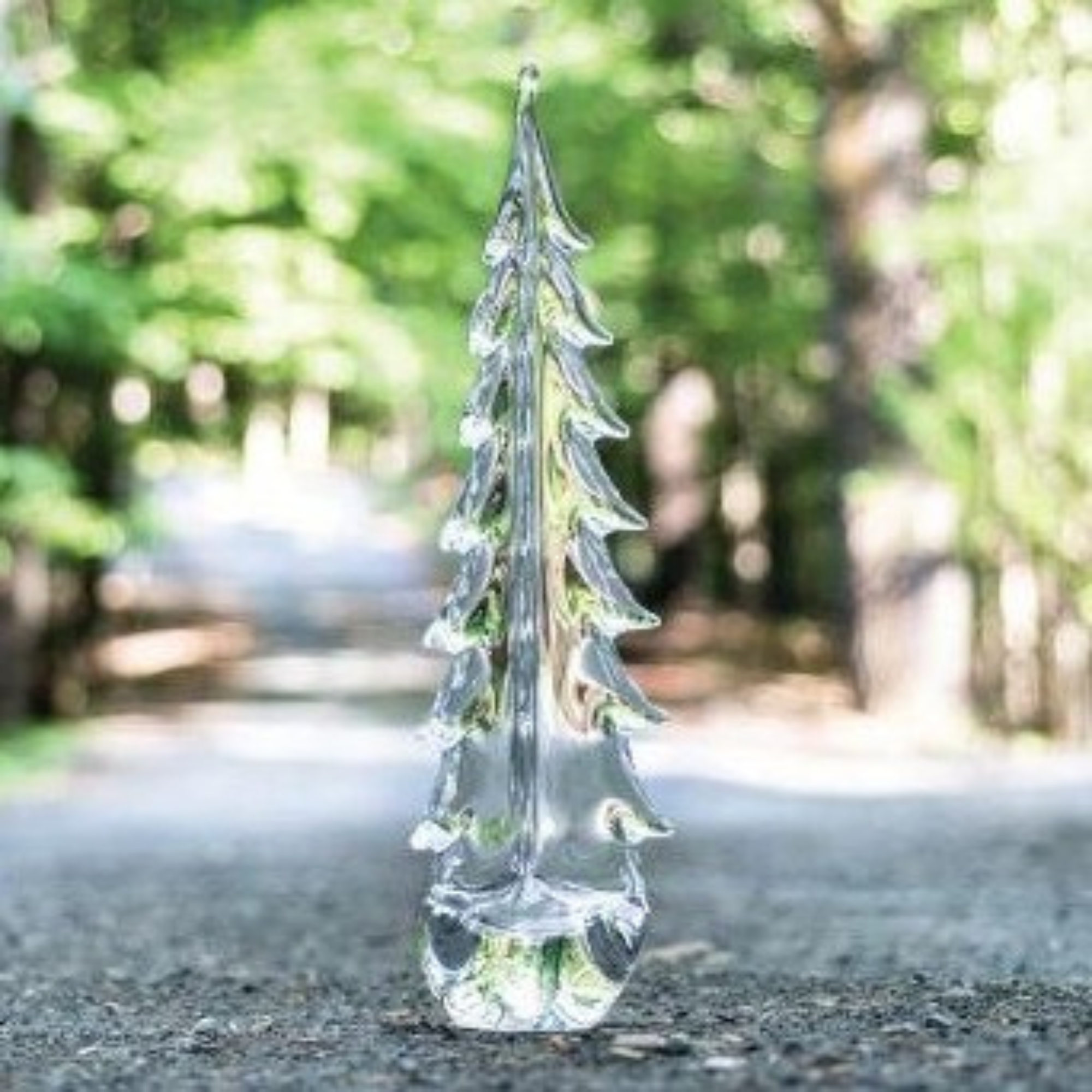 #Size_26 in | Vermont Evergreen Glass Tree