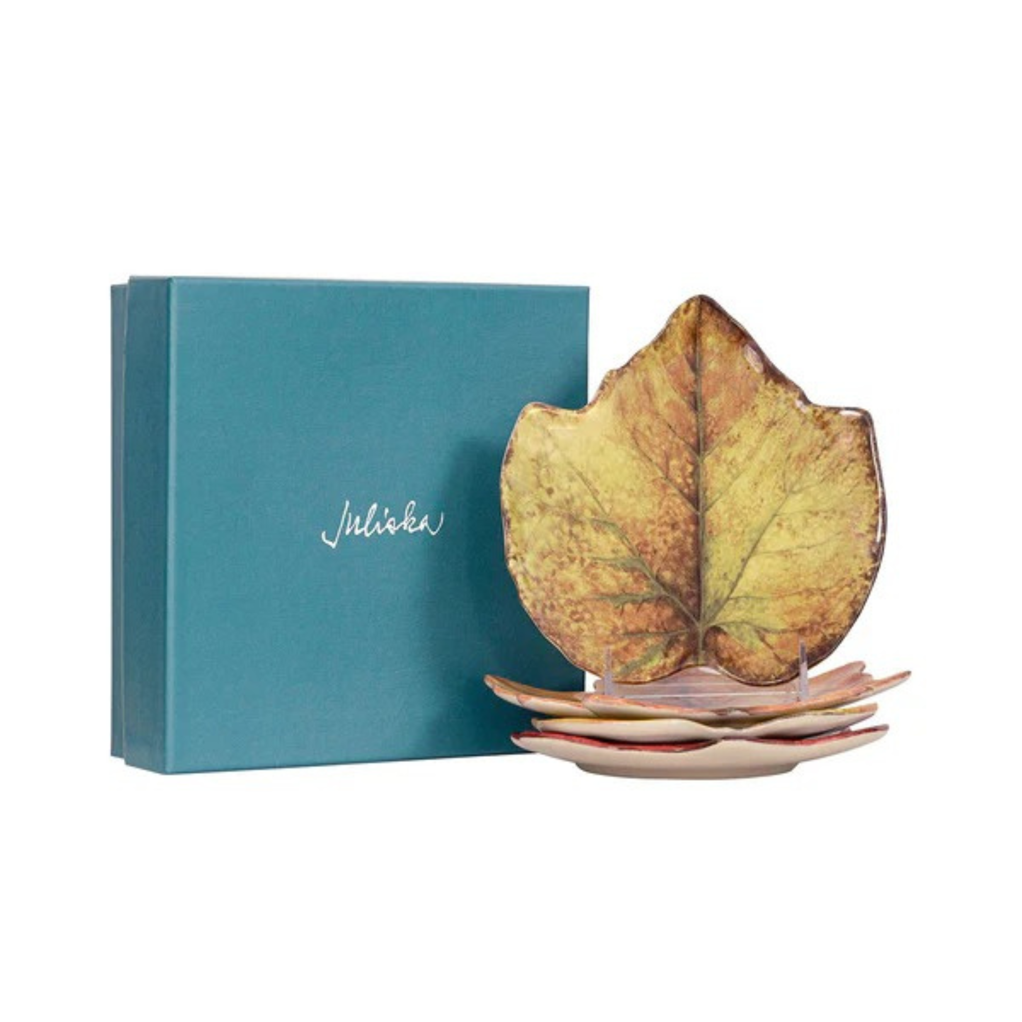 Forest Walk Leaf Plate Assorted - Set of 4