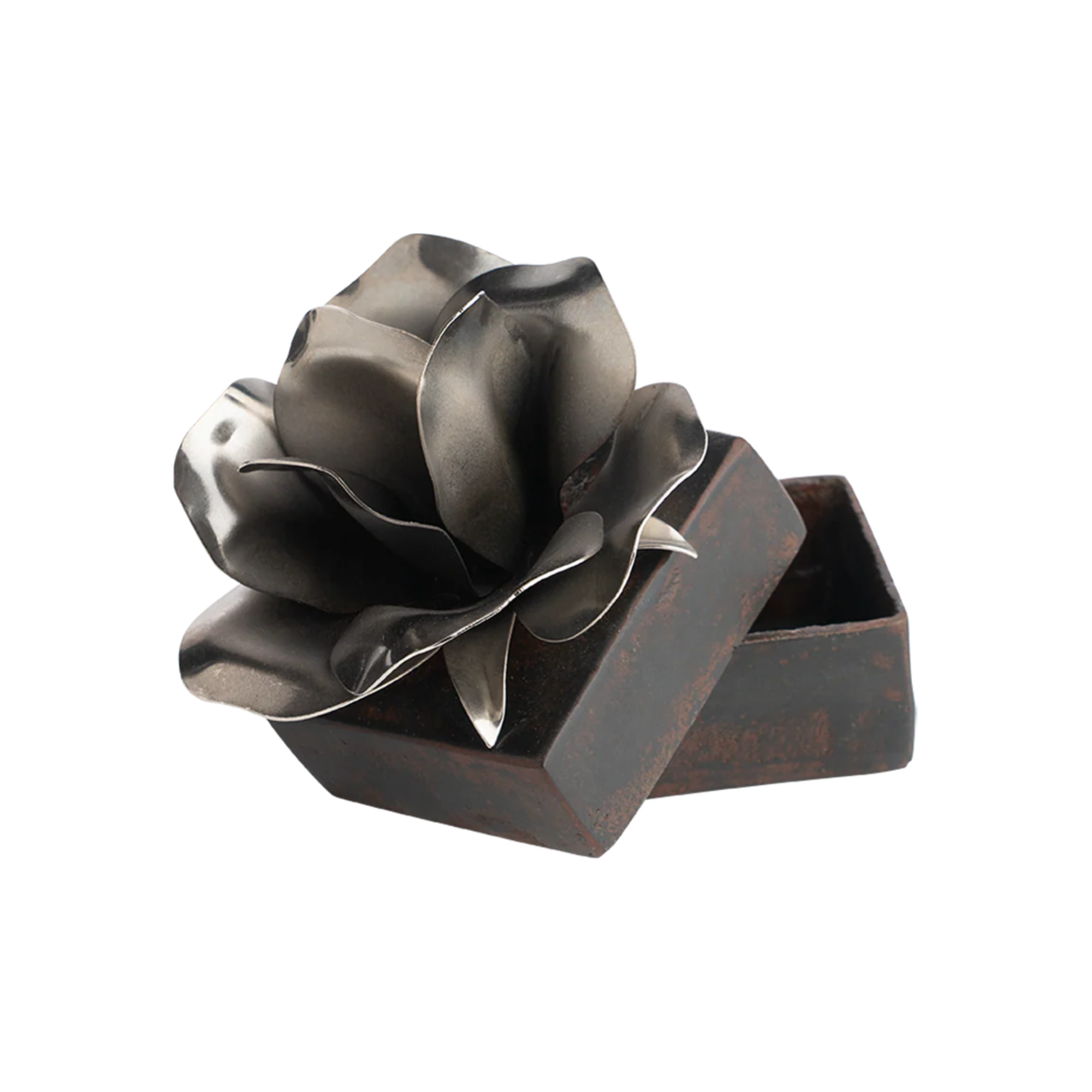 Rosa Box in Nickel