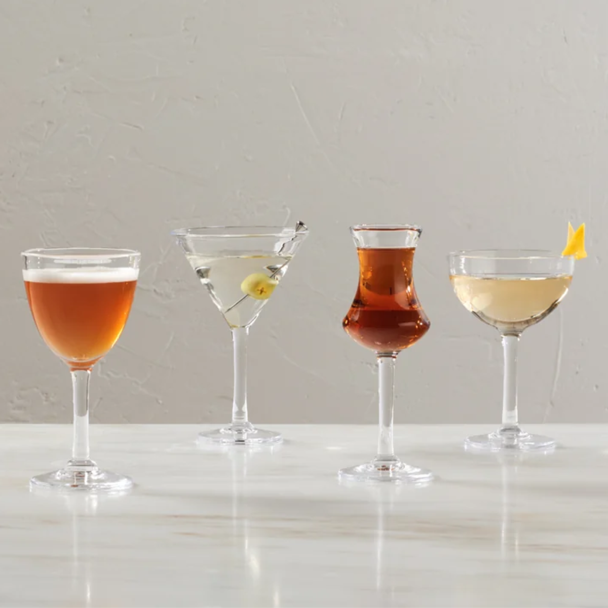 Dorset Bar Glass Suite - 4-Piece Set