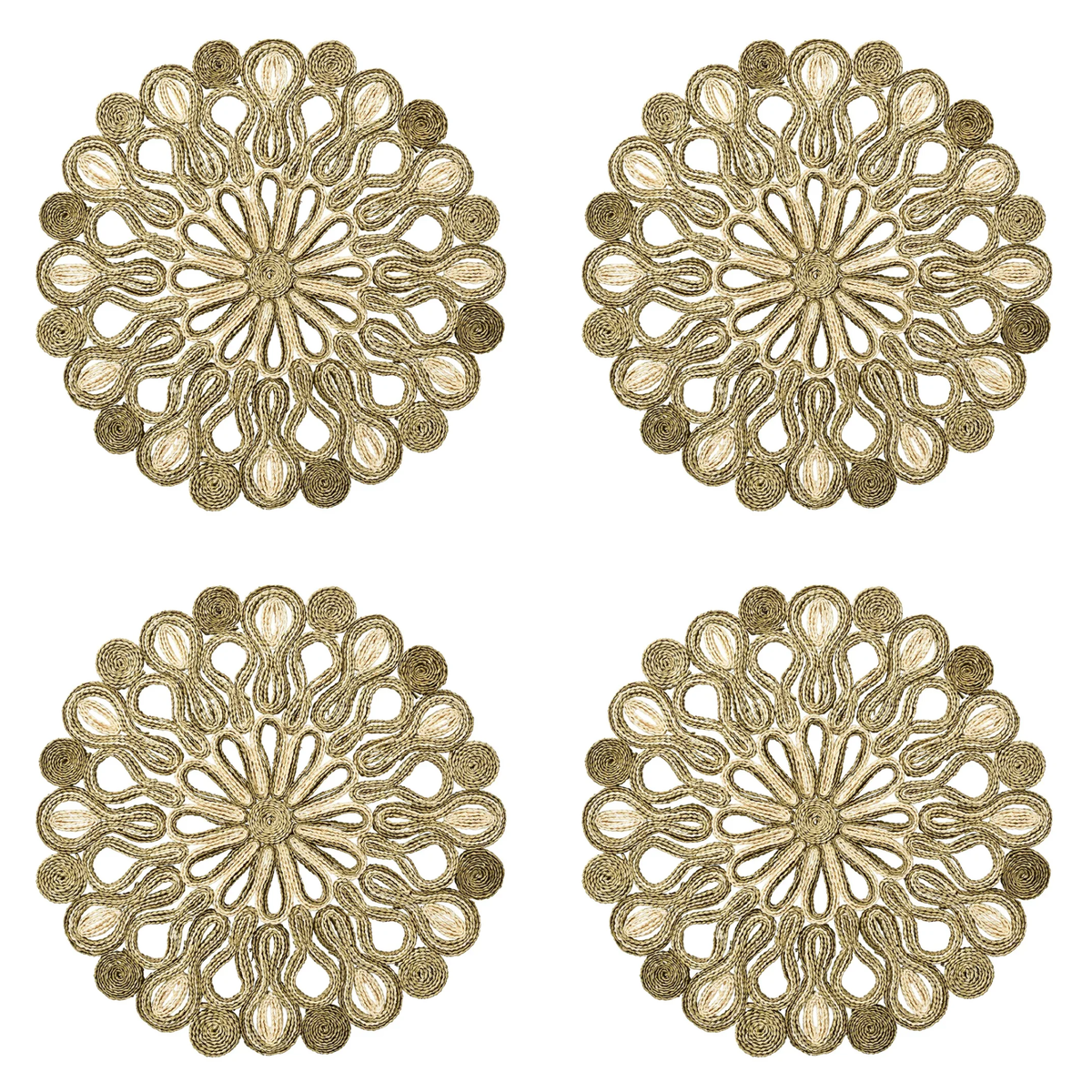 Marisol Placemat in Ivory & Sage - Set of 4