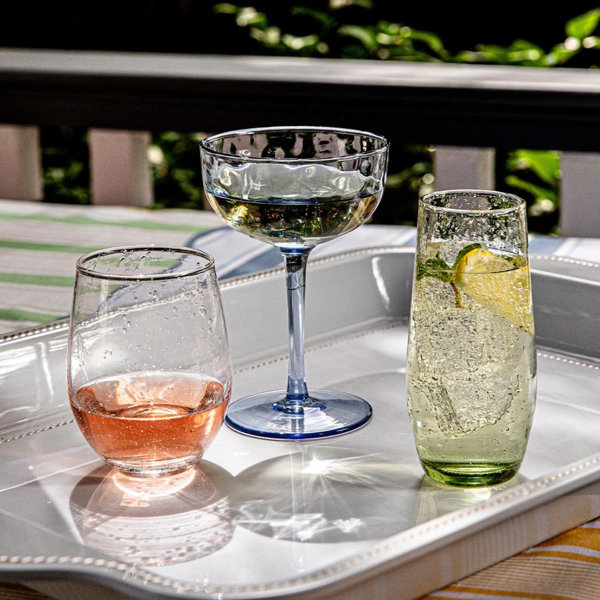 Puro Cocktail Coupe in Chambray - Set of 2