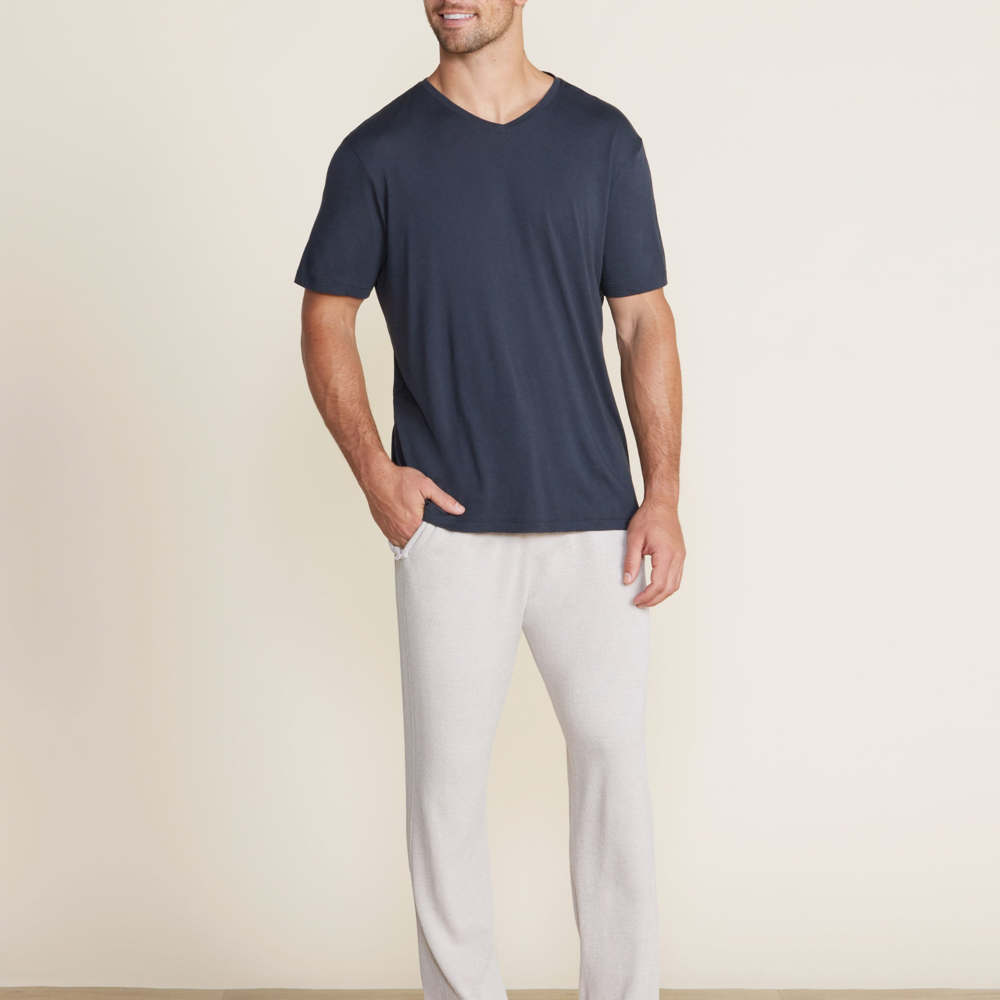 Mens Cotton Modal V-Neck