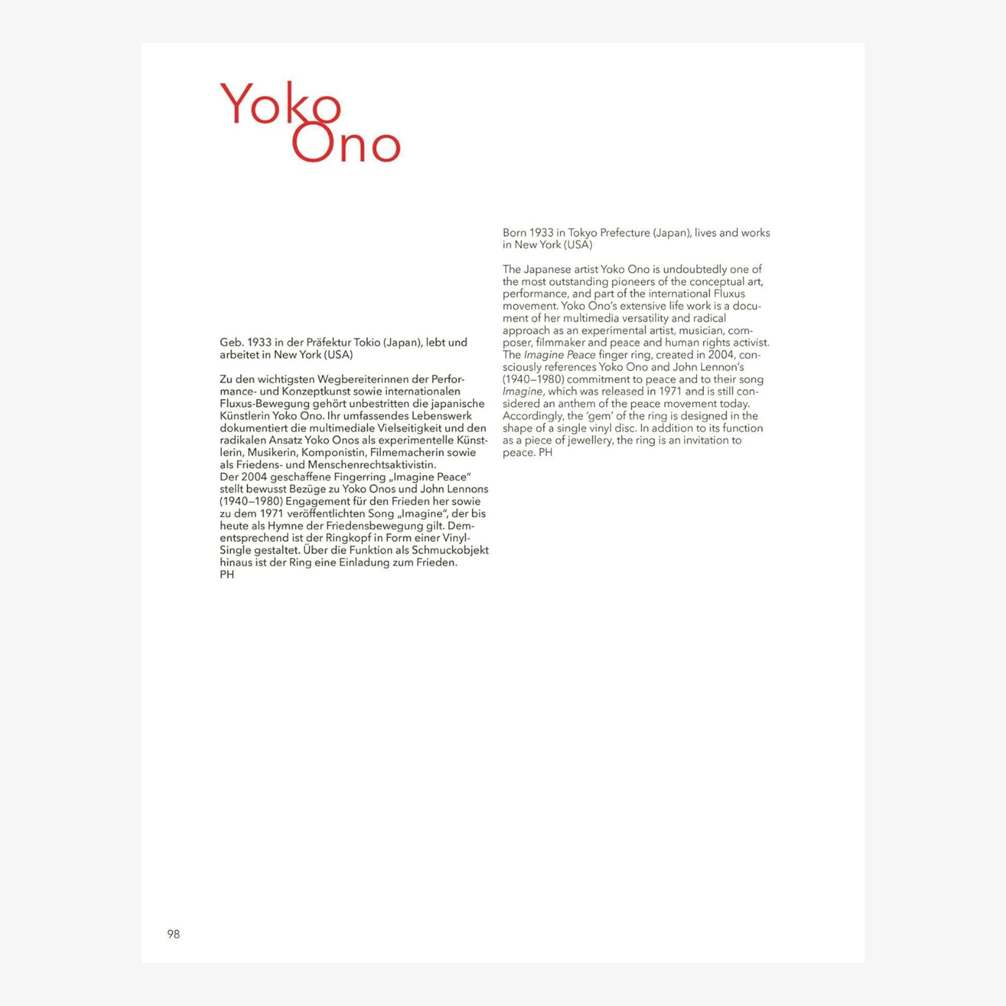 From Louise Bourgeois to Yoko Ono: Jewellery by Female Artists