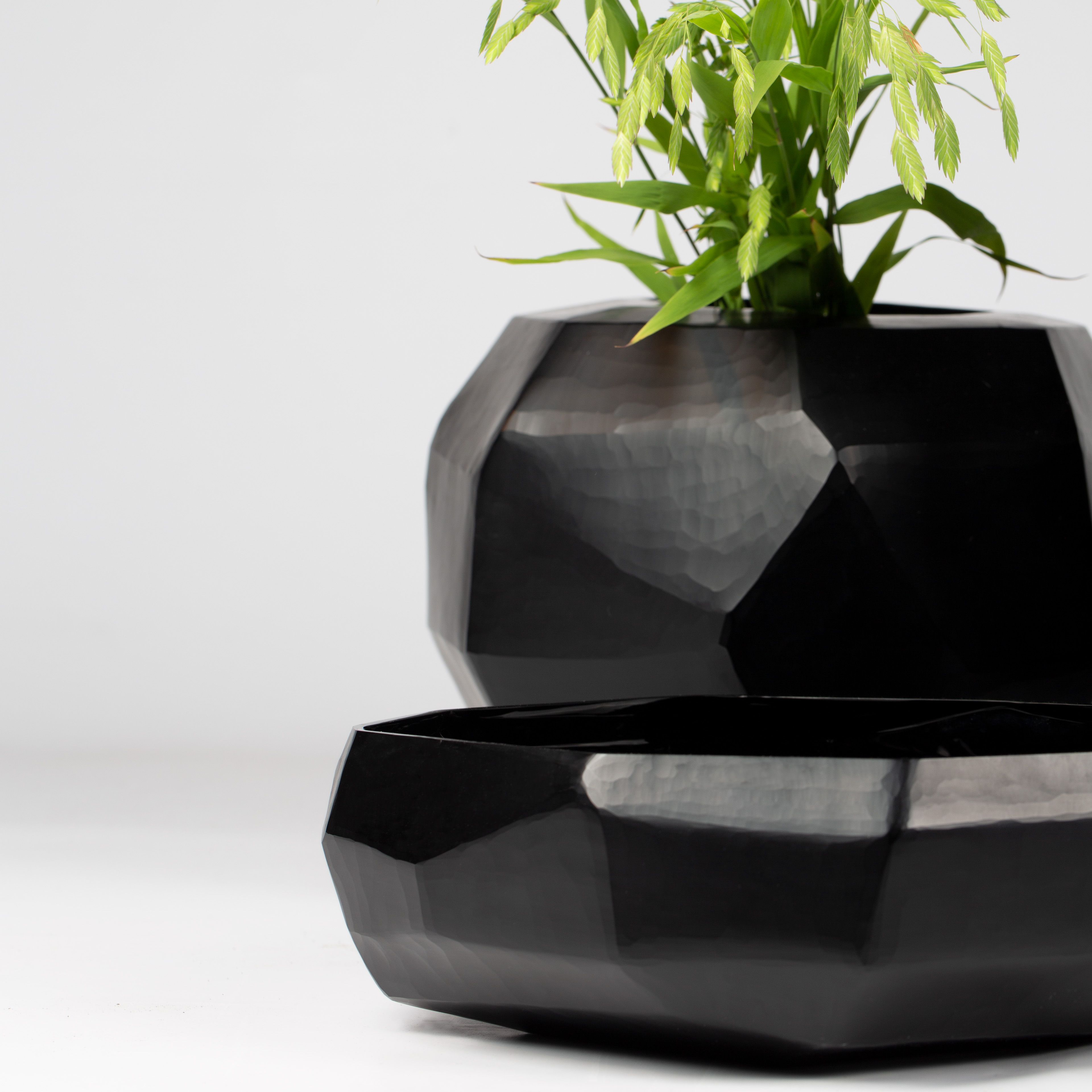 Cubistic Tealight / Vase - Black