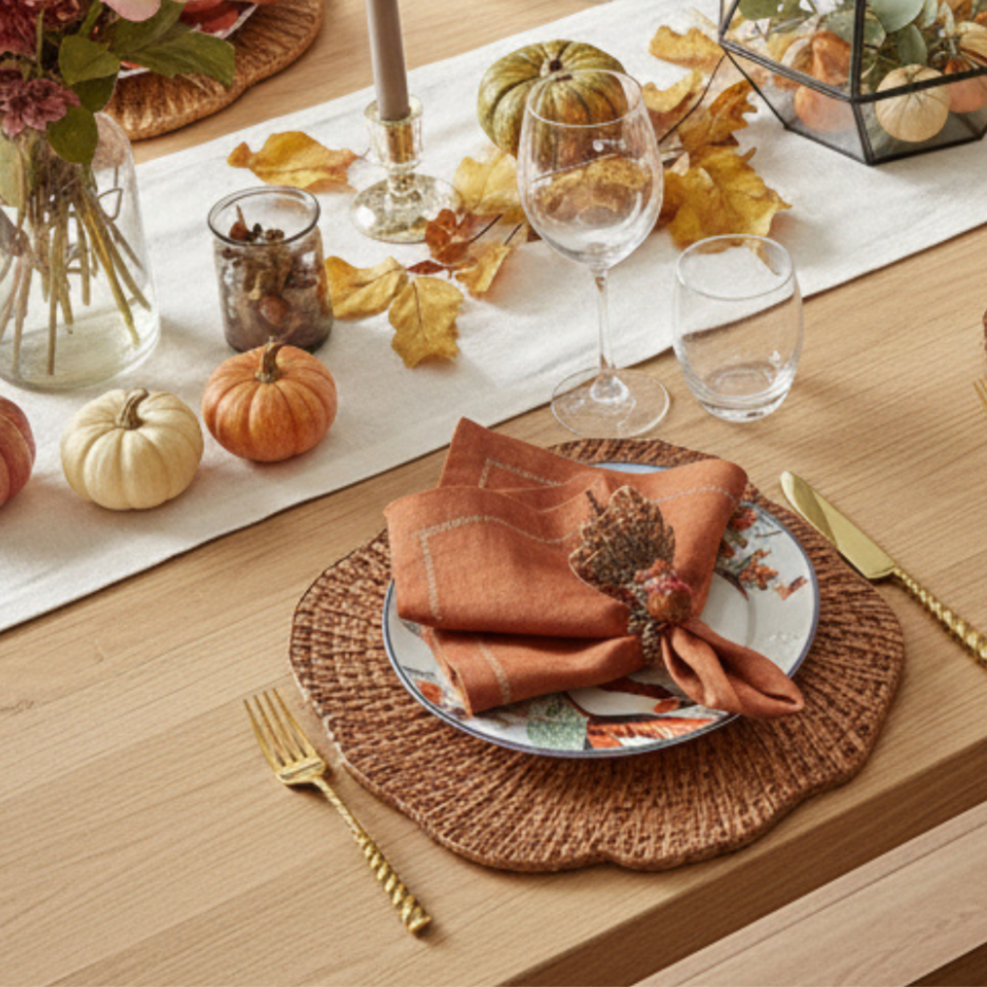 Turkey Trot Napkin Ring - Set of 4