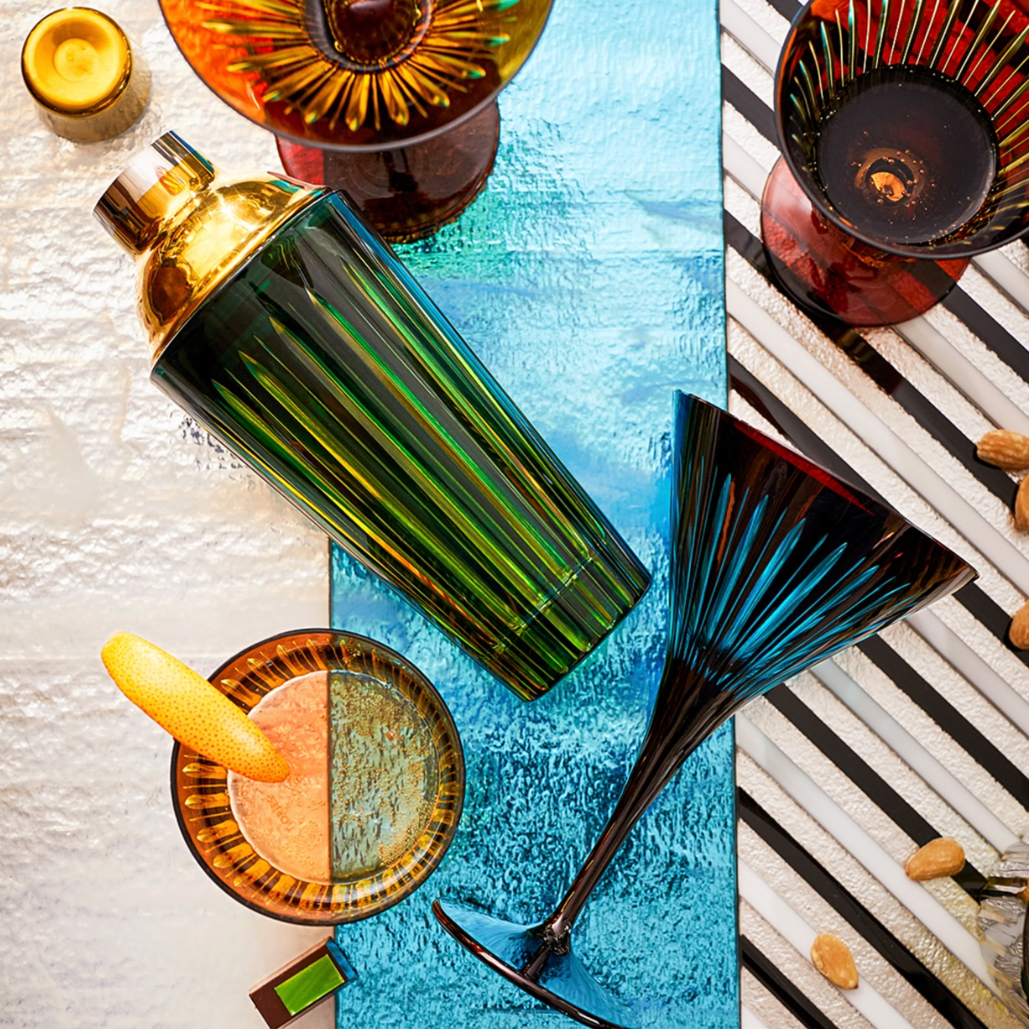 Prism Martini Glasses - Set of 4