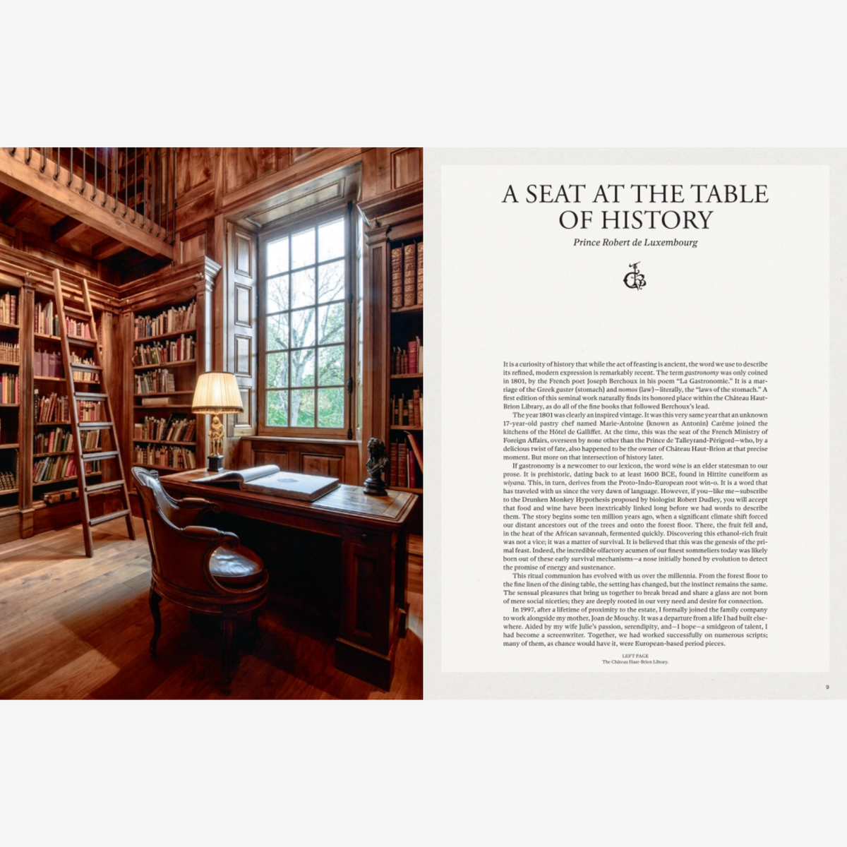 A Story of Gastronomy & Wine: Château Haut-Brion Library
