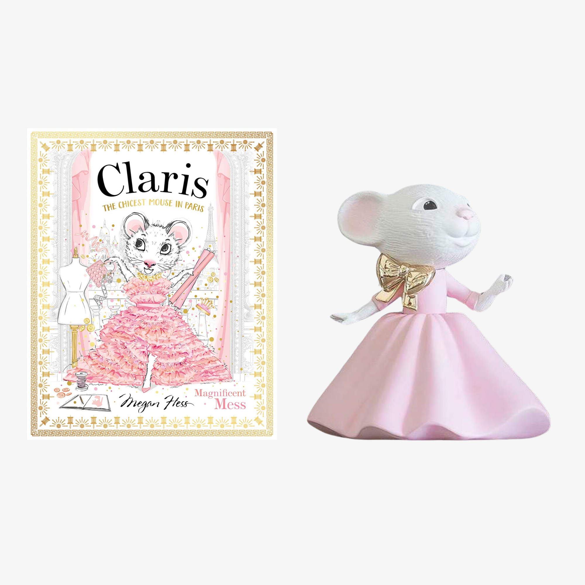 Claris the Mouse Figure & Book Set – Megan Hess x Leblon Delienne