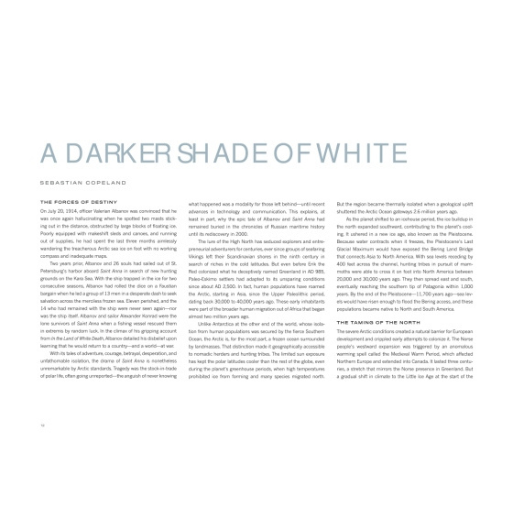 The Artic: A Darker Shade of White