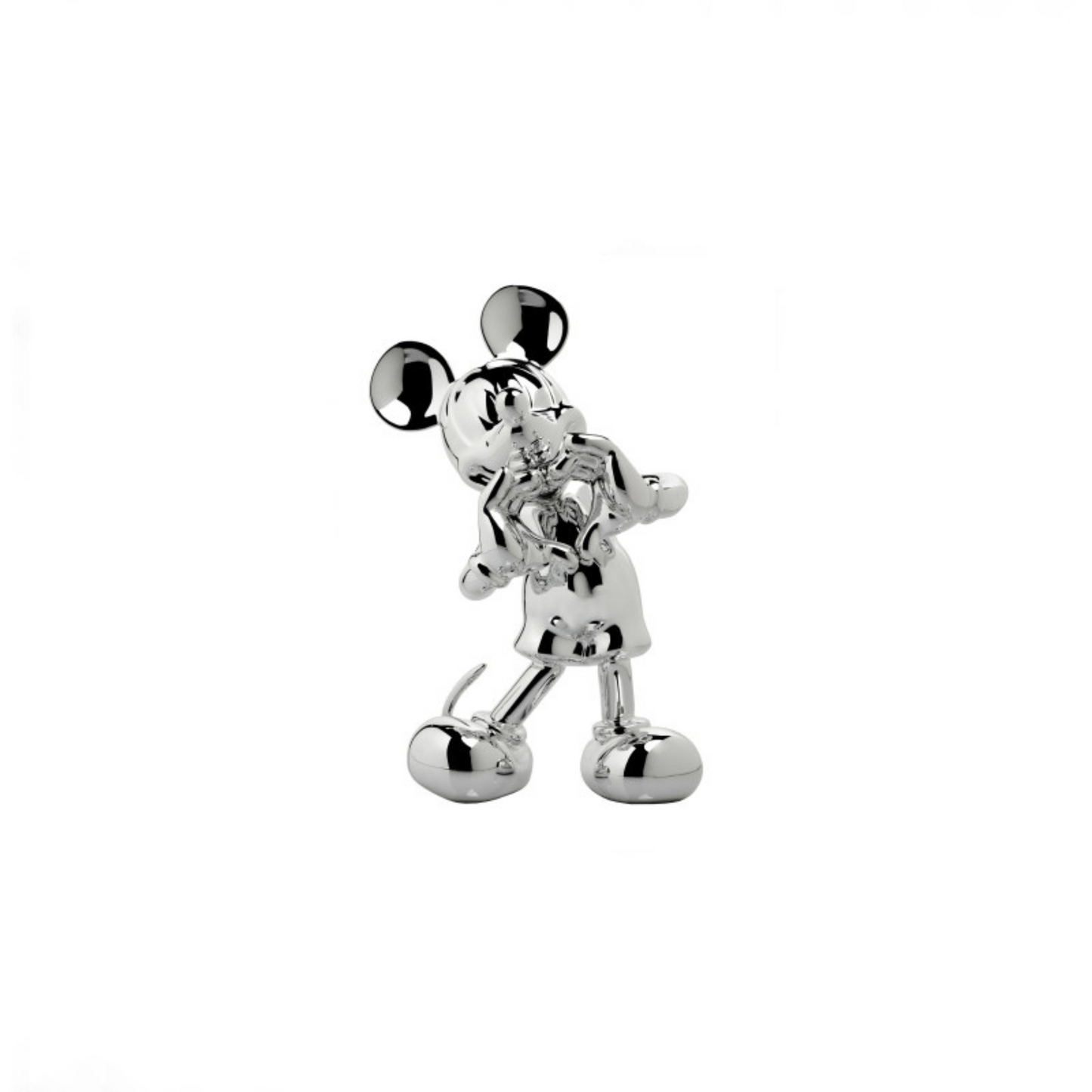 Mickey with Love XS Sculpture in Chromed Silver