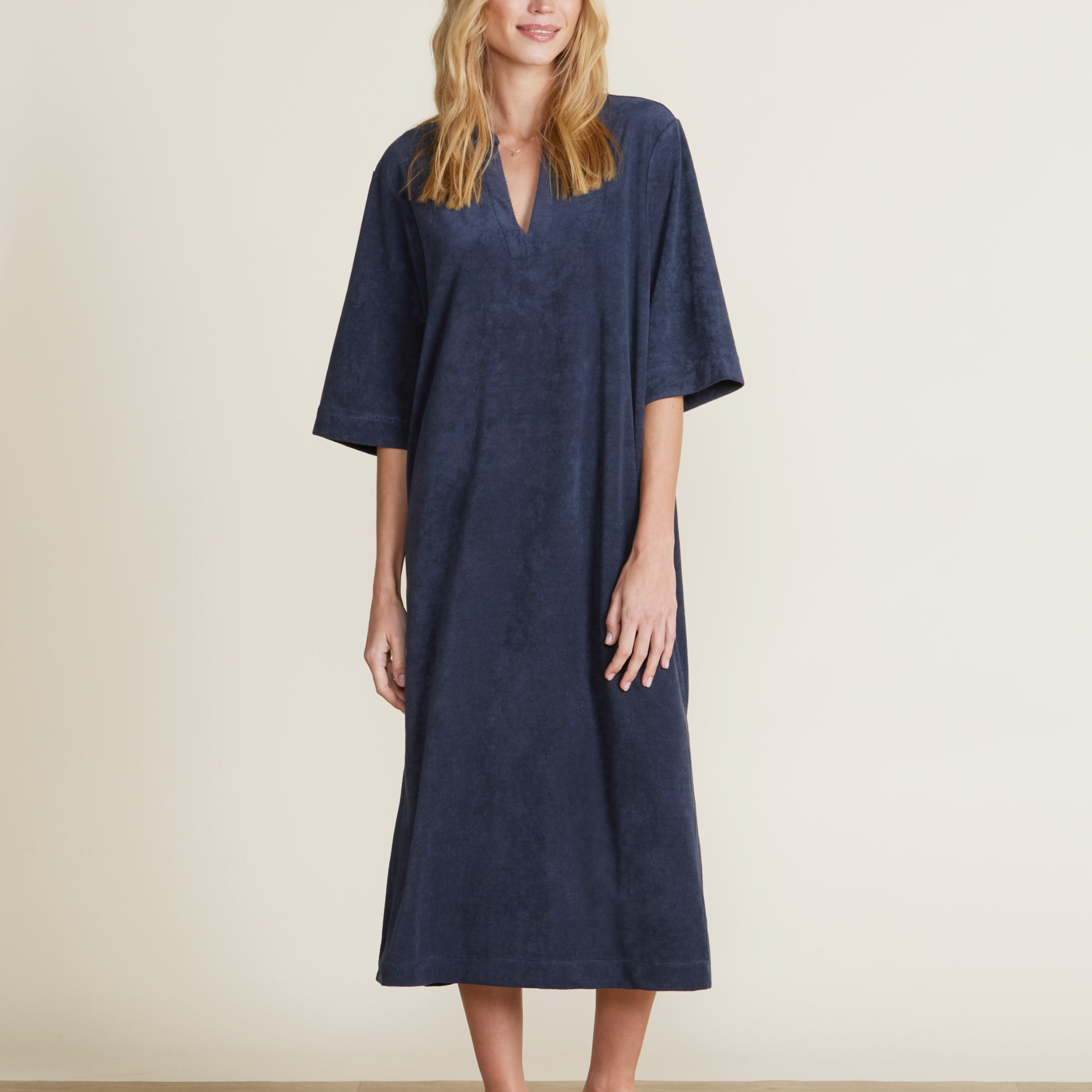 CozyTerry Placket Caftan