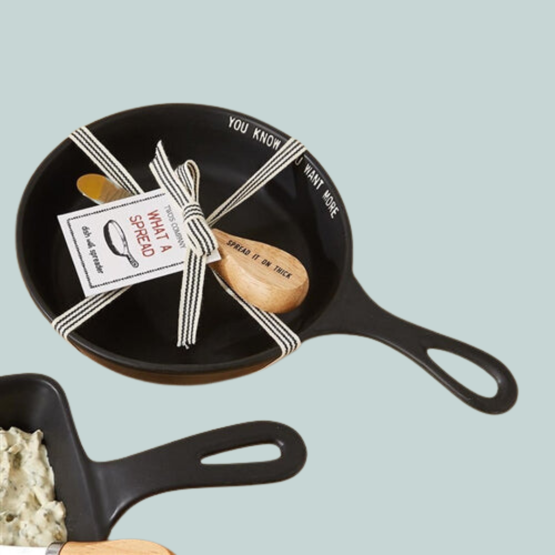 Dig In Round Serving Dish & Spreader Set