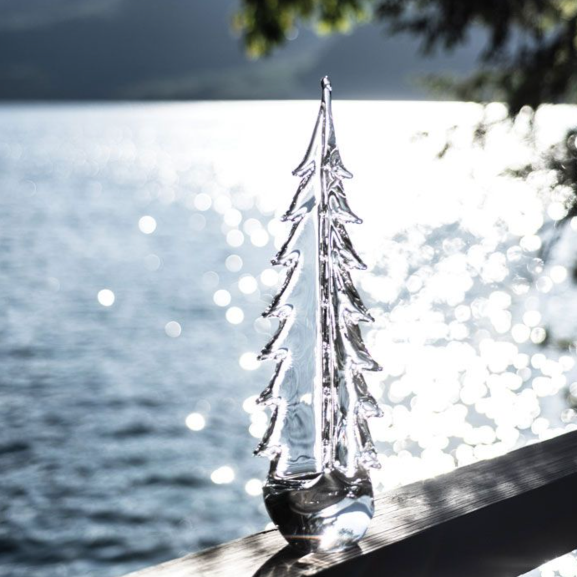 #Size_26 in | Vermont Evergreen Glass Tree