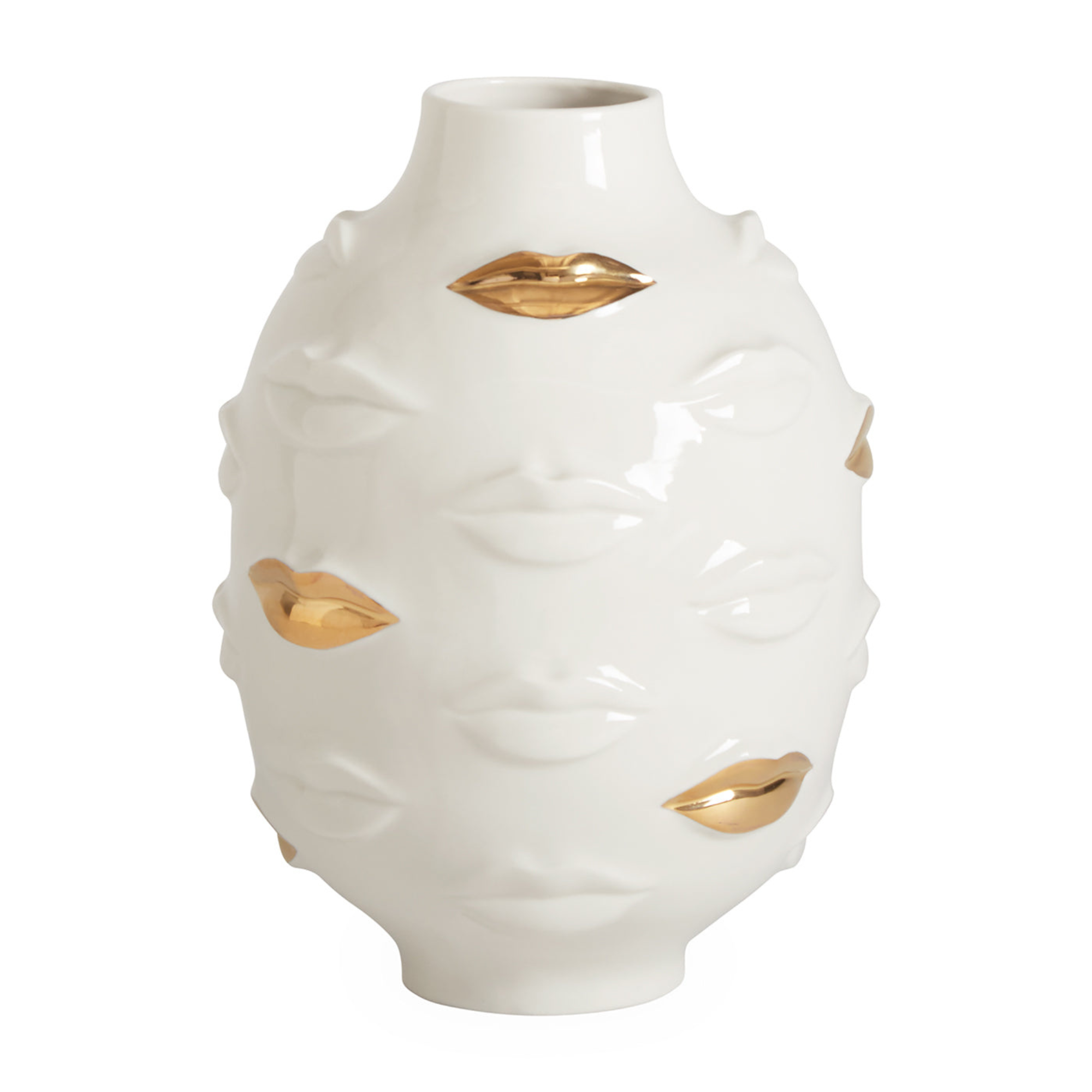 Gilded Gala Round Vase