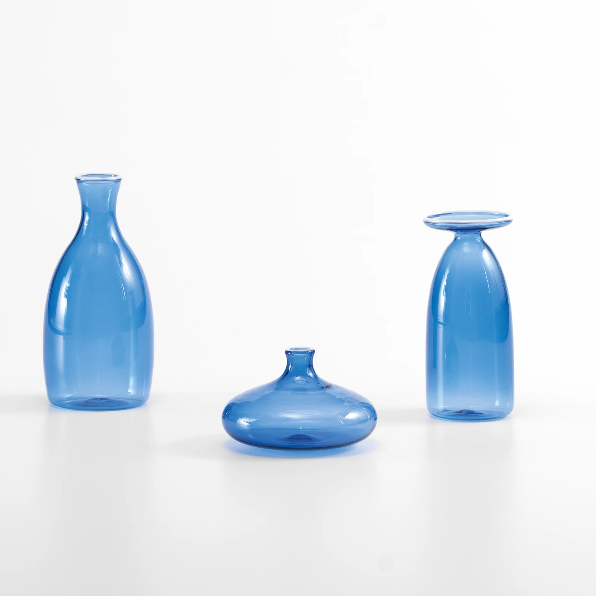 Un Fiore Vases Trio in Light Blue