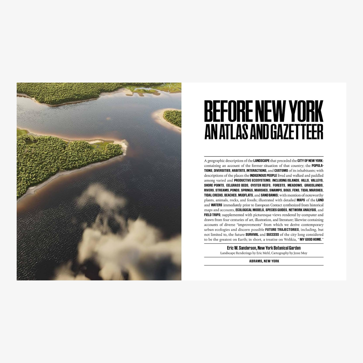 Before New York: The Natural Geography of the City: An Atlas and Gazetteer