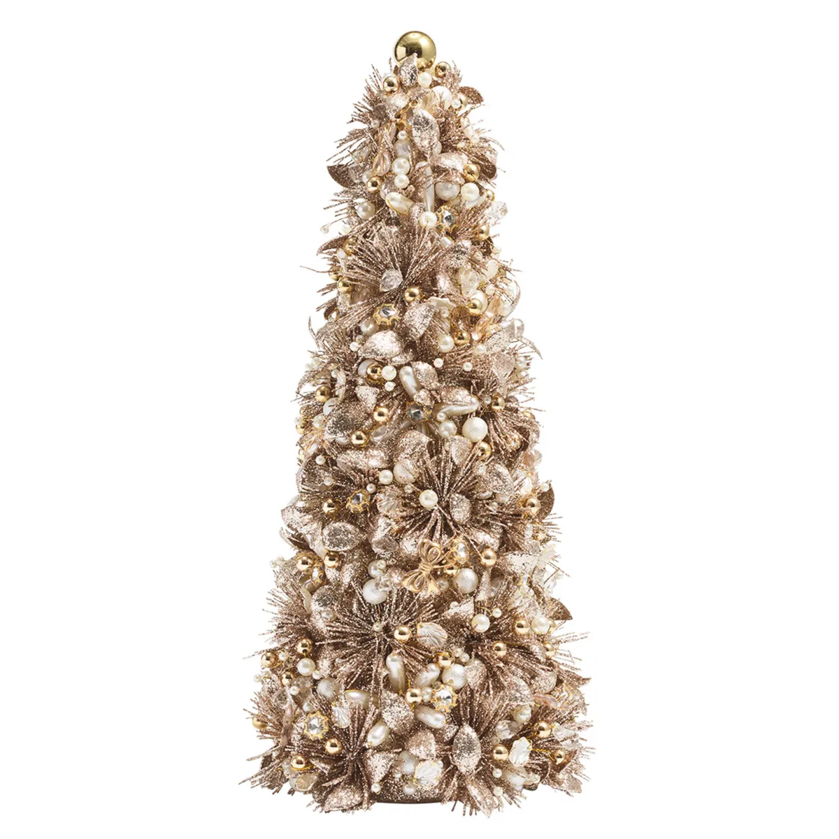 Gilded Spray Xmas Tree in Gold & Crystal