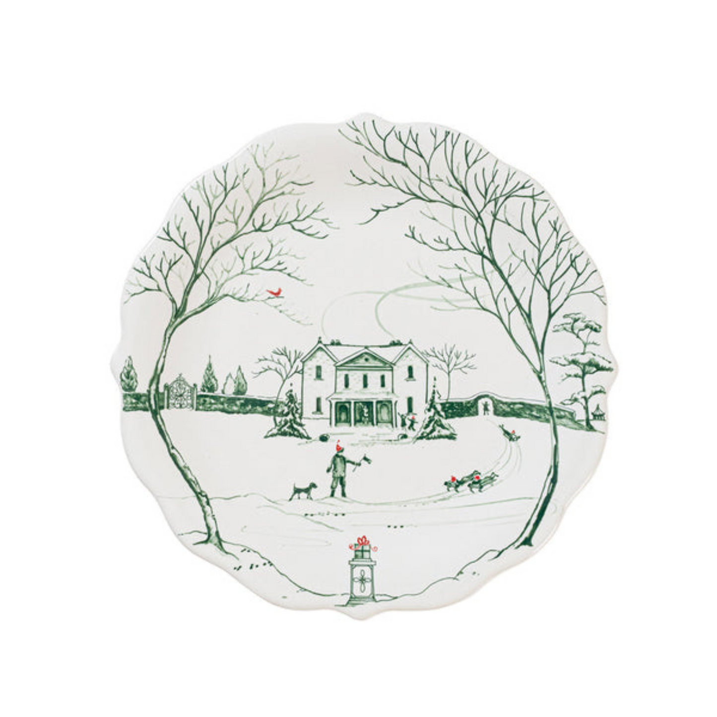 Country Estate Winter Frolic Party Plate Assorted - Set of 4