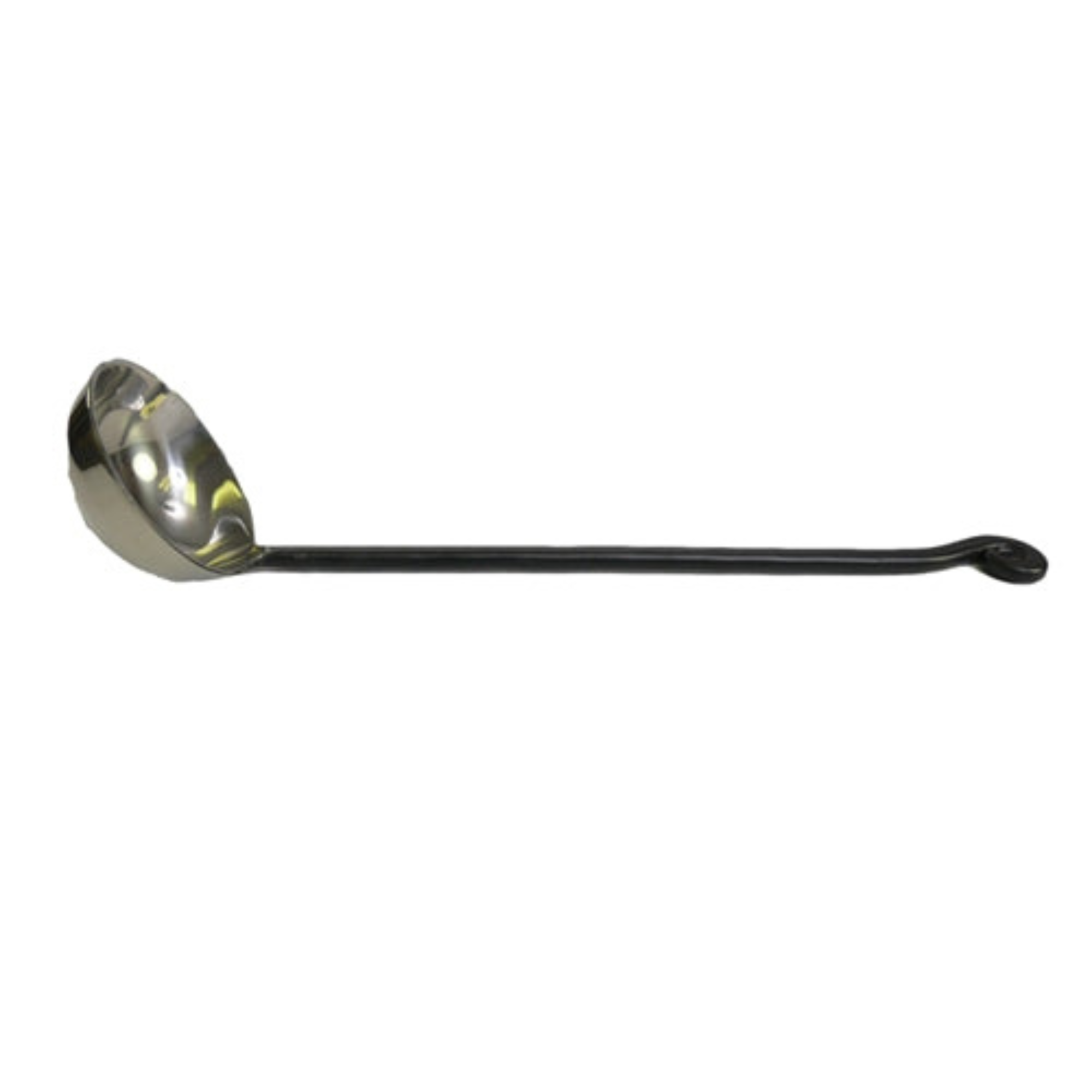 Open Swirl Black Ladle