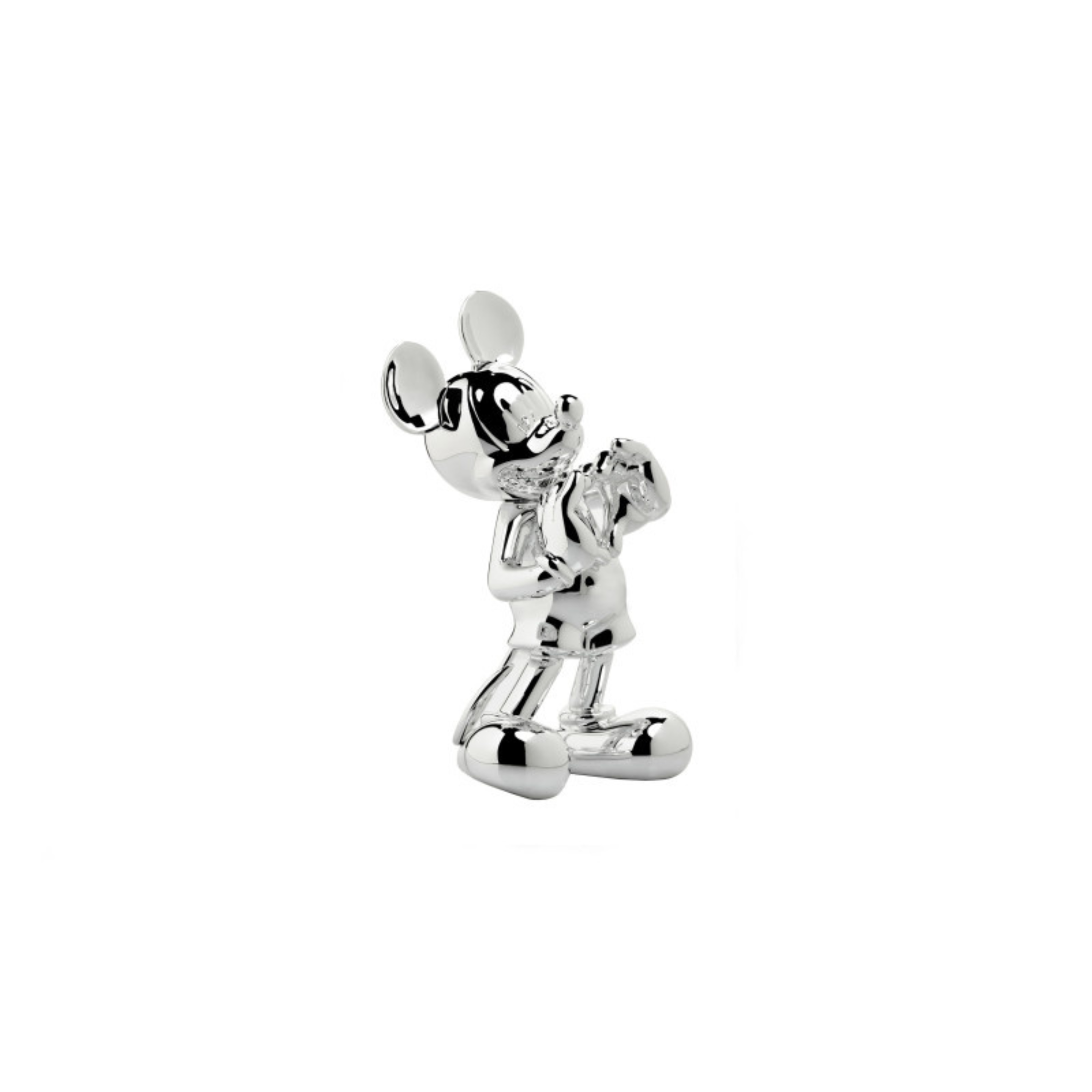 Mickey with Love XS Sculpture in Chromed Silver