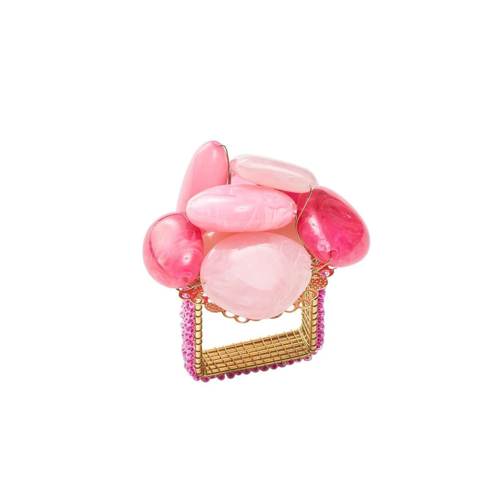 Sea Stone Napkin Rings - Set of 4