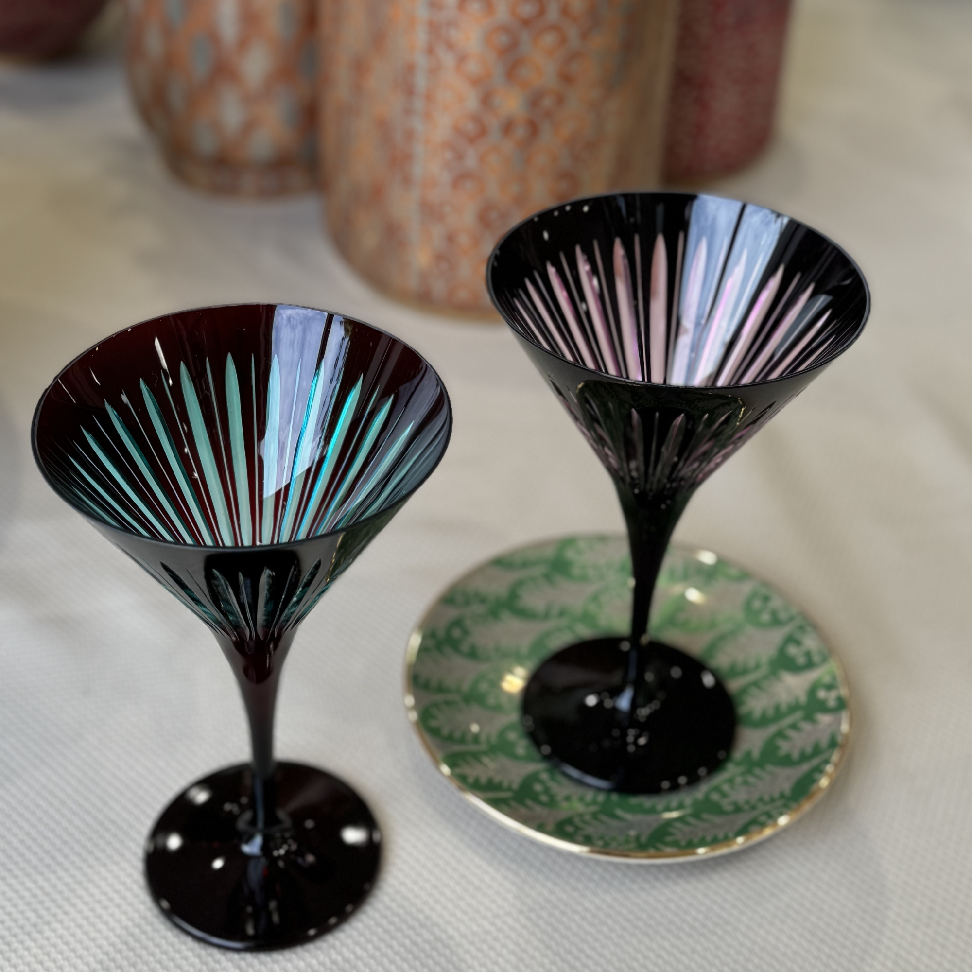 Prism Martini Glasses - Set of 4