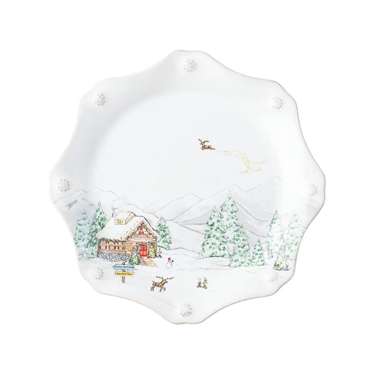 Berry & Thread North Pole Dessert/Salad Plate - Set of 4
