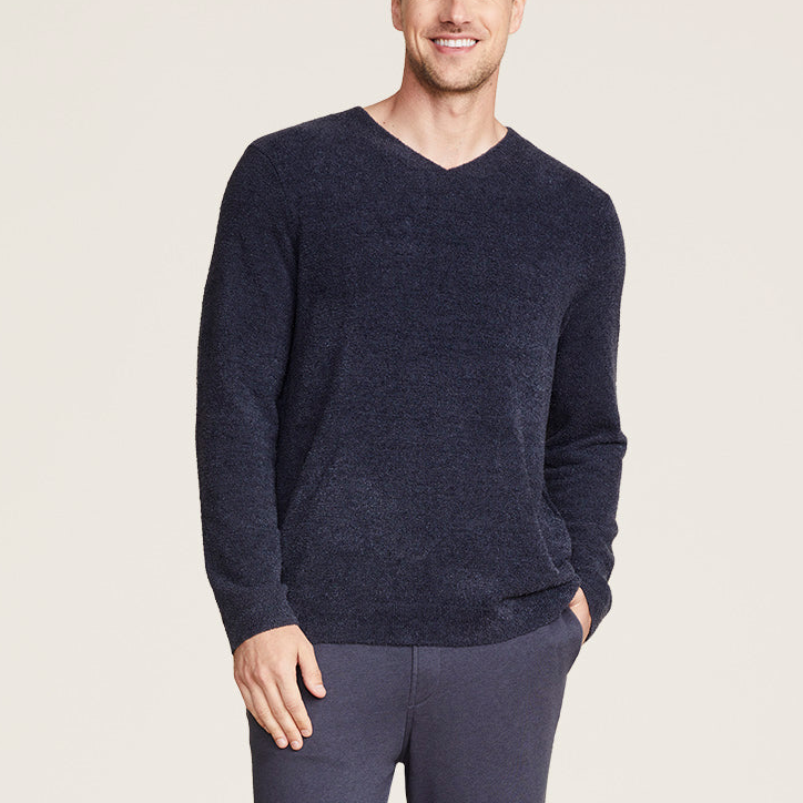 CozyChic Lite Men's Relaxed V-Neck Pullover