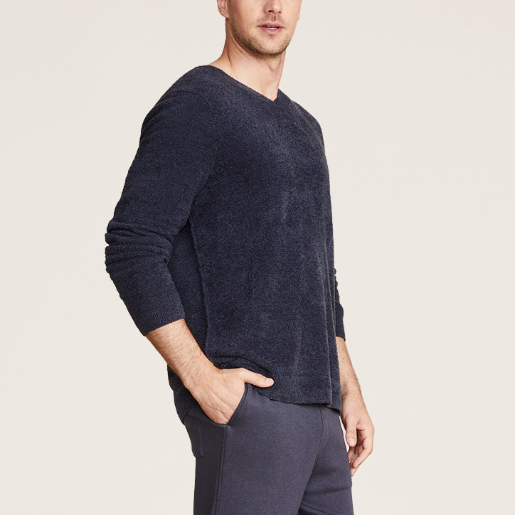 CozyChic Lite Men's Relaxed V-Neck Pullover