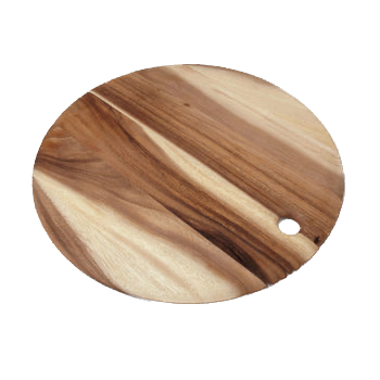 Acacia Round Board with Tapered Edge, Extra Large