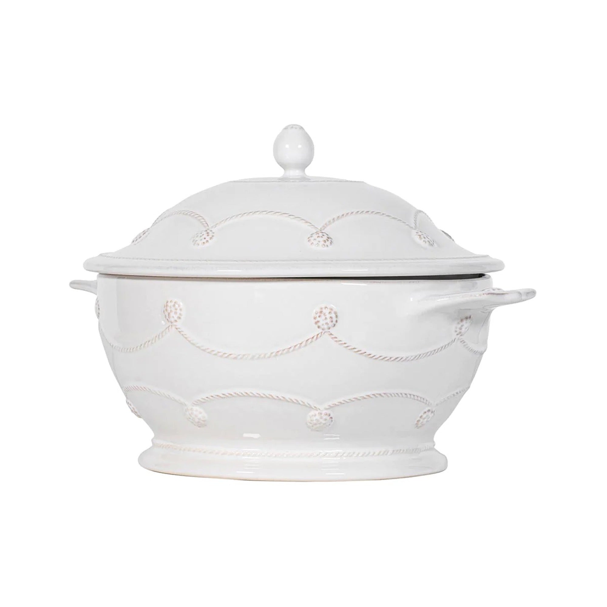 Berry & Thread Whitewash Lidded Casserole Dish