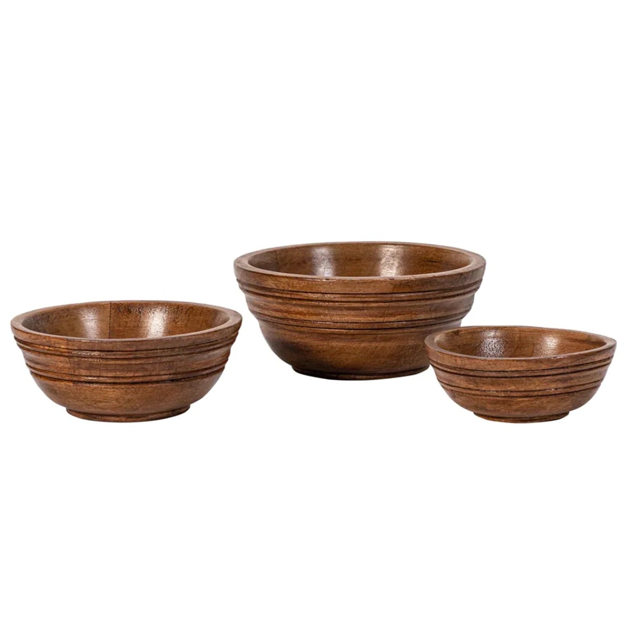 Bilbao Wood Nesting Bowls - Set of 3