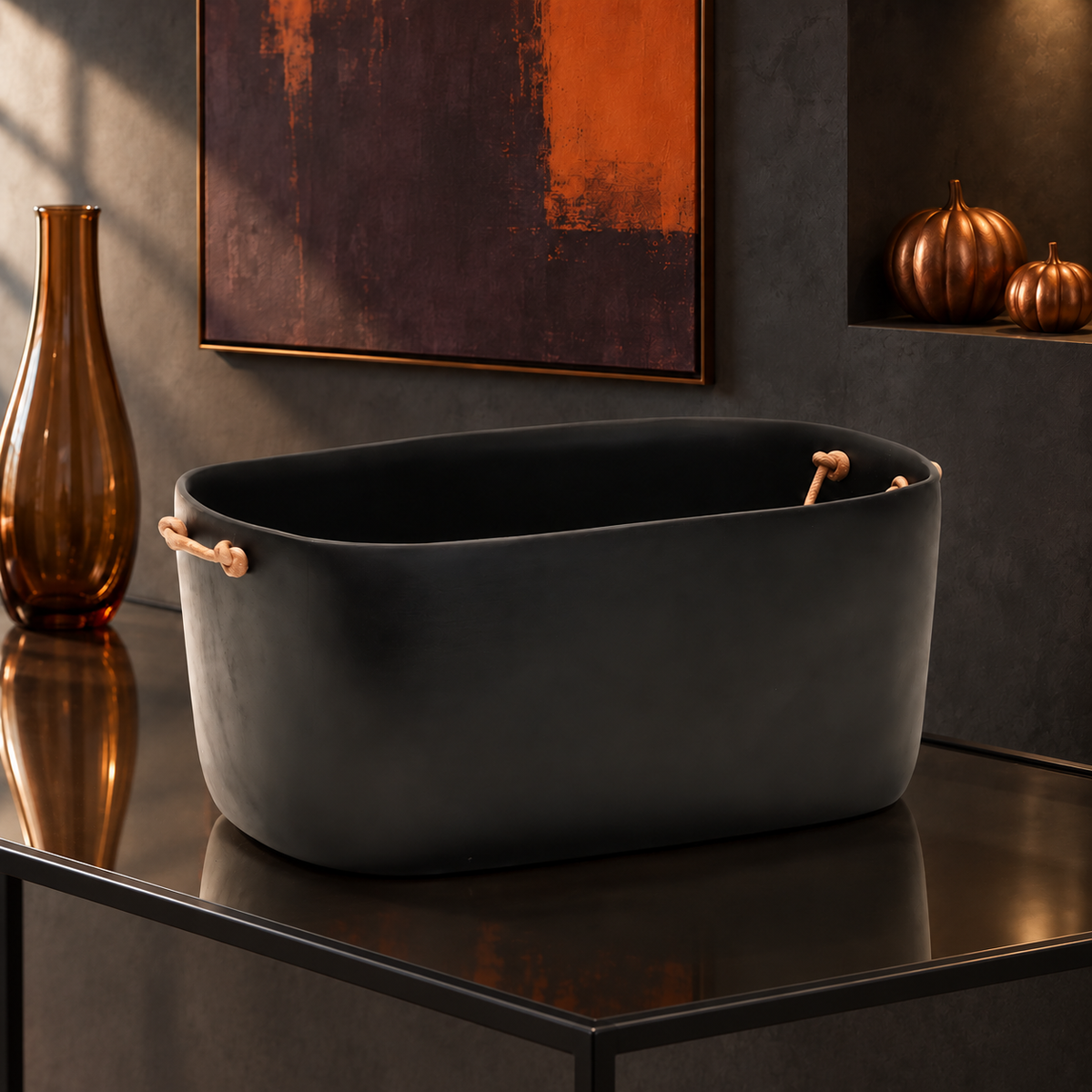 Cuadrado Large Champagne Bucket - Black
