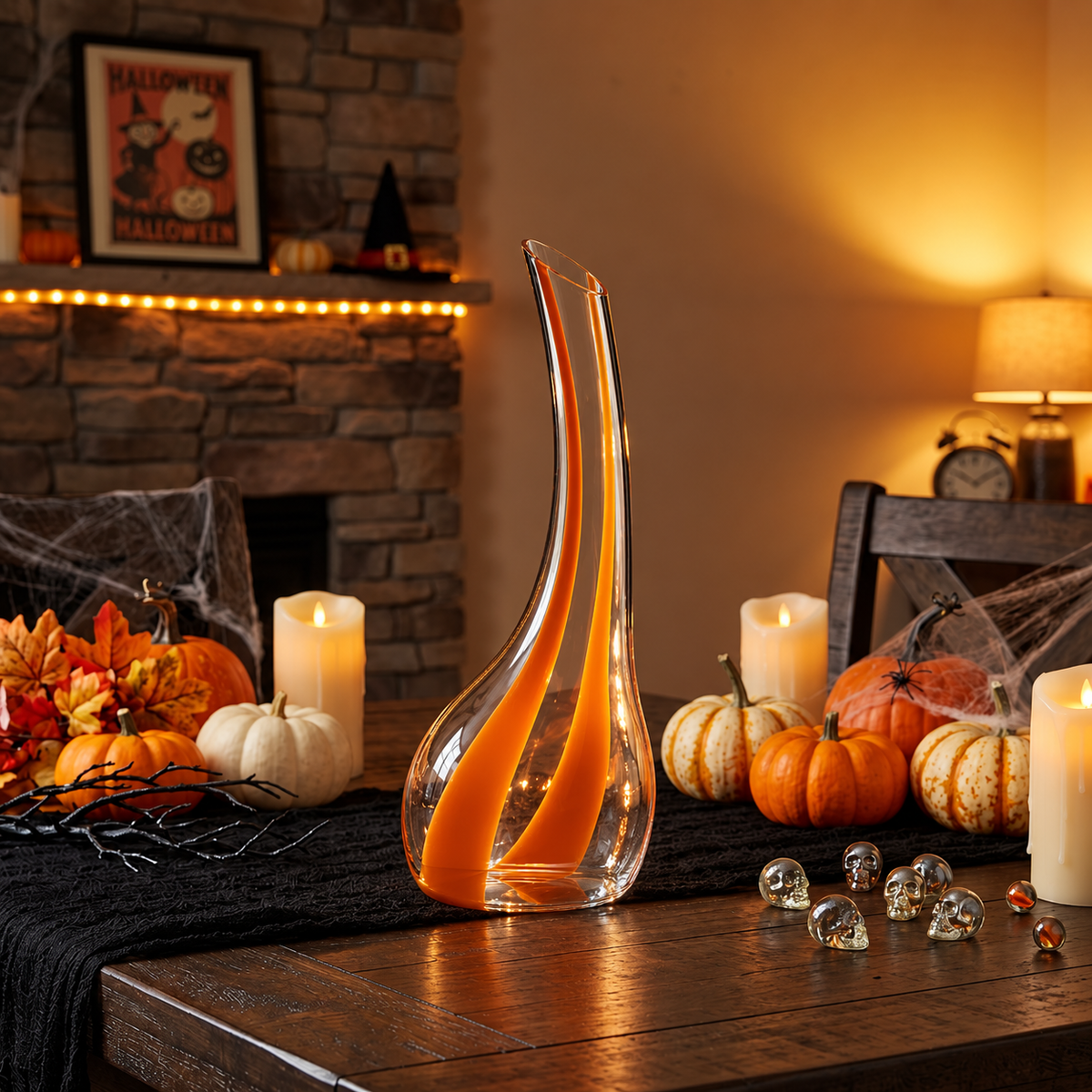 Cornetto Arancio Decanter in Orange