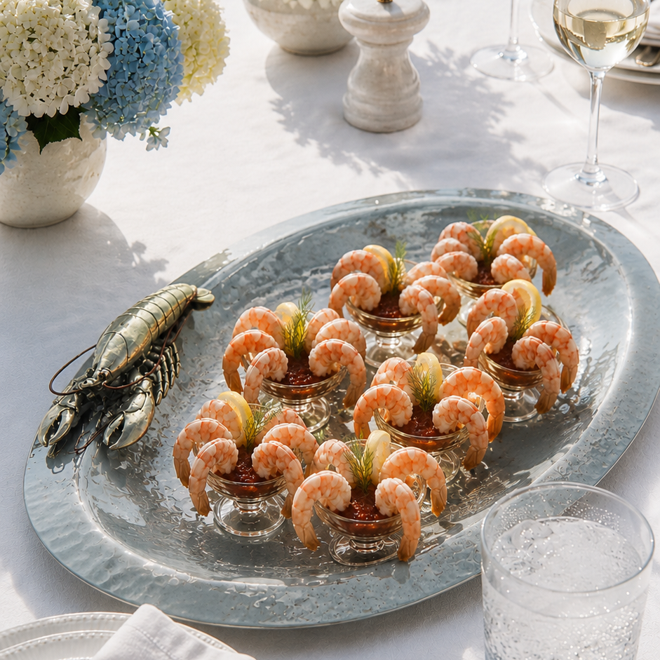 Pewter Lobster - Steel Tray