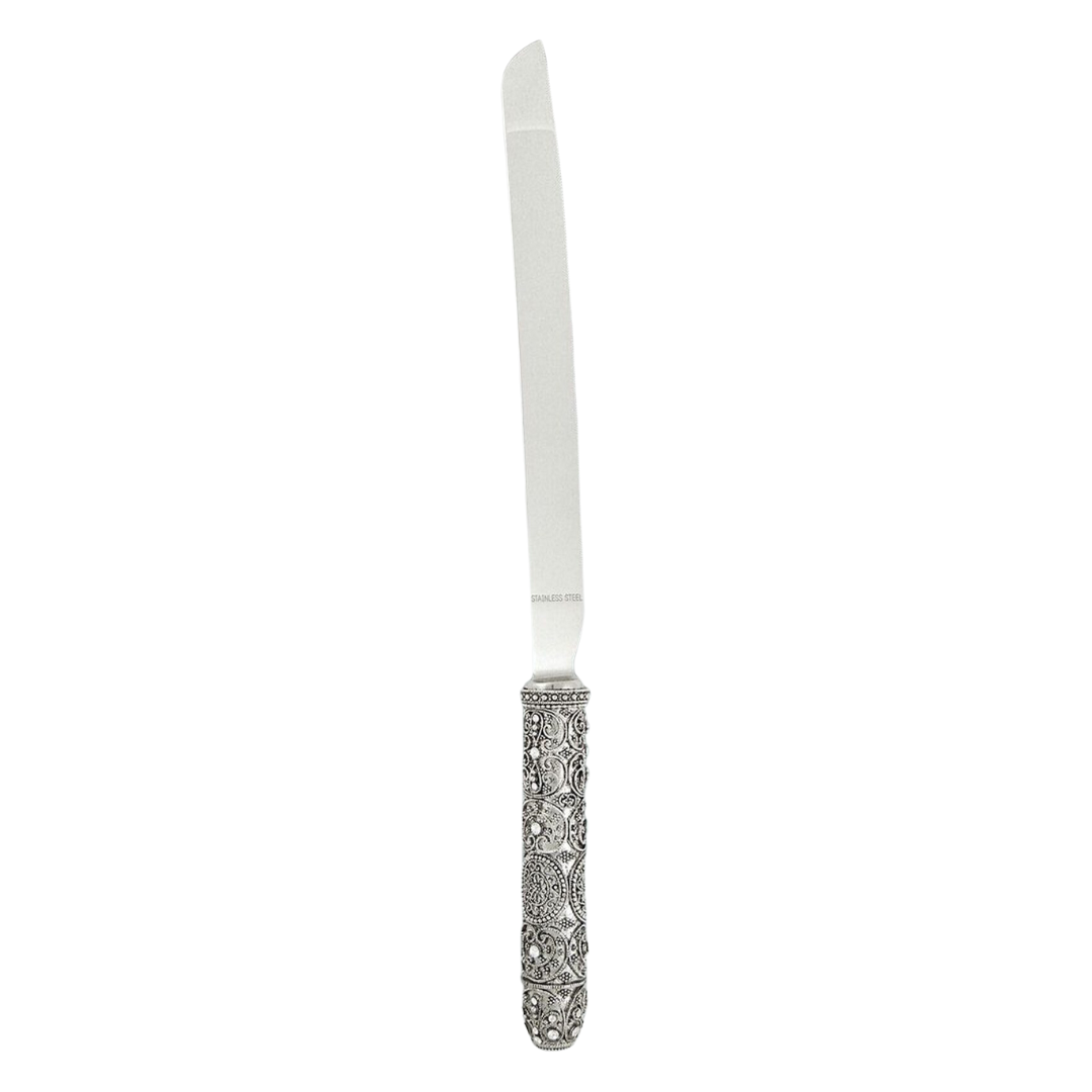 Cake Knife Elegance Silver Jeweltone
