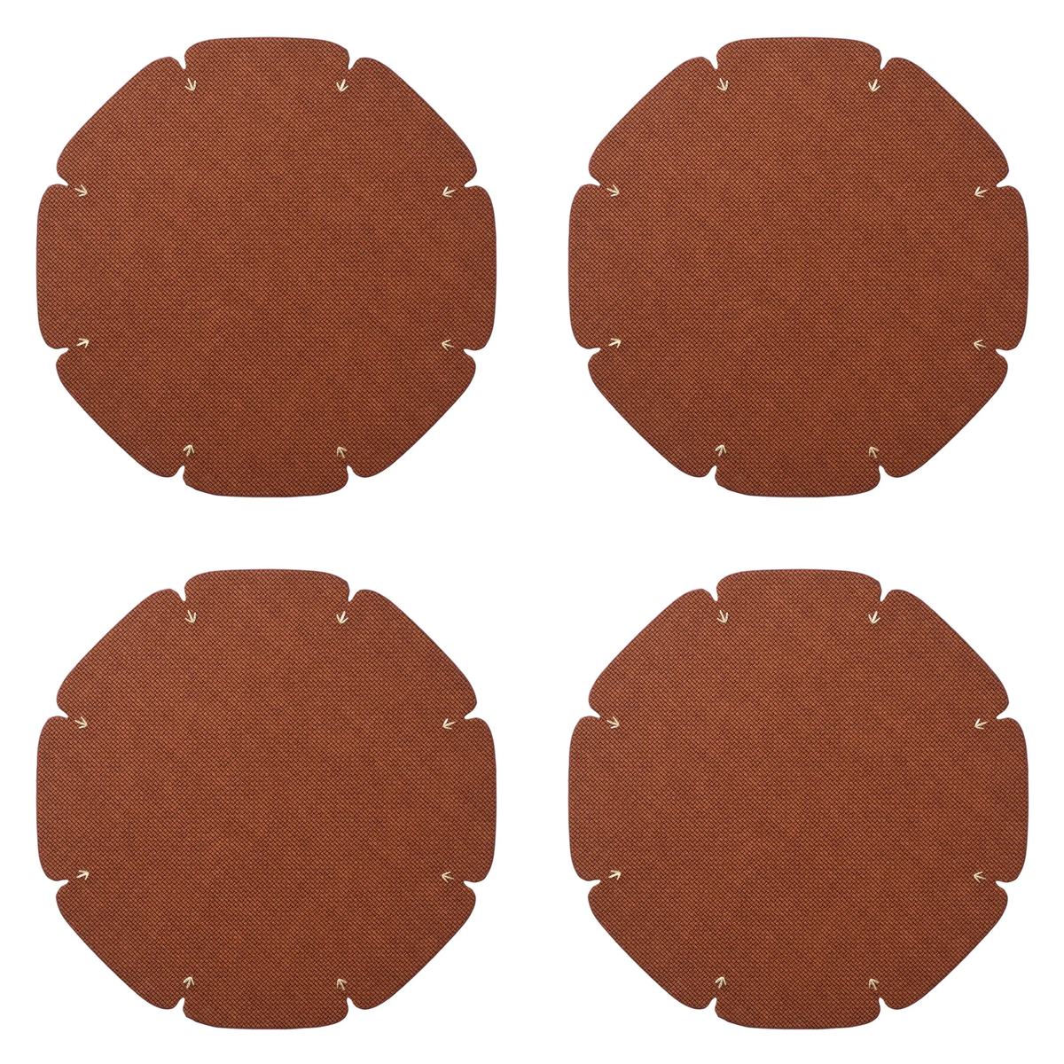 Divot Brown Placemats - Set of 4