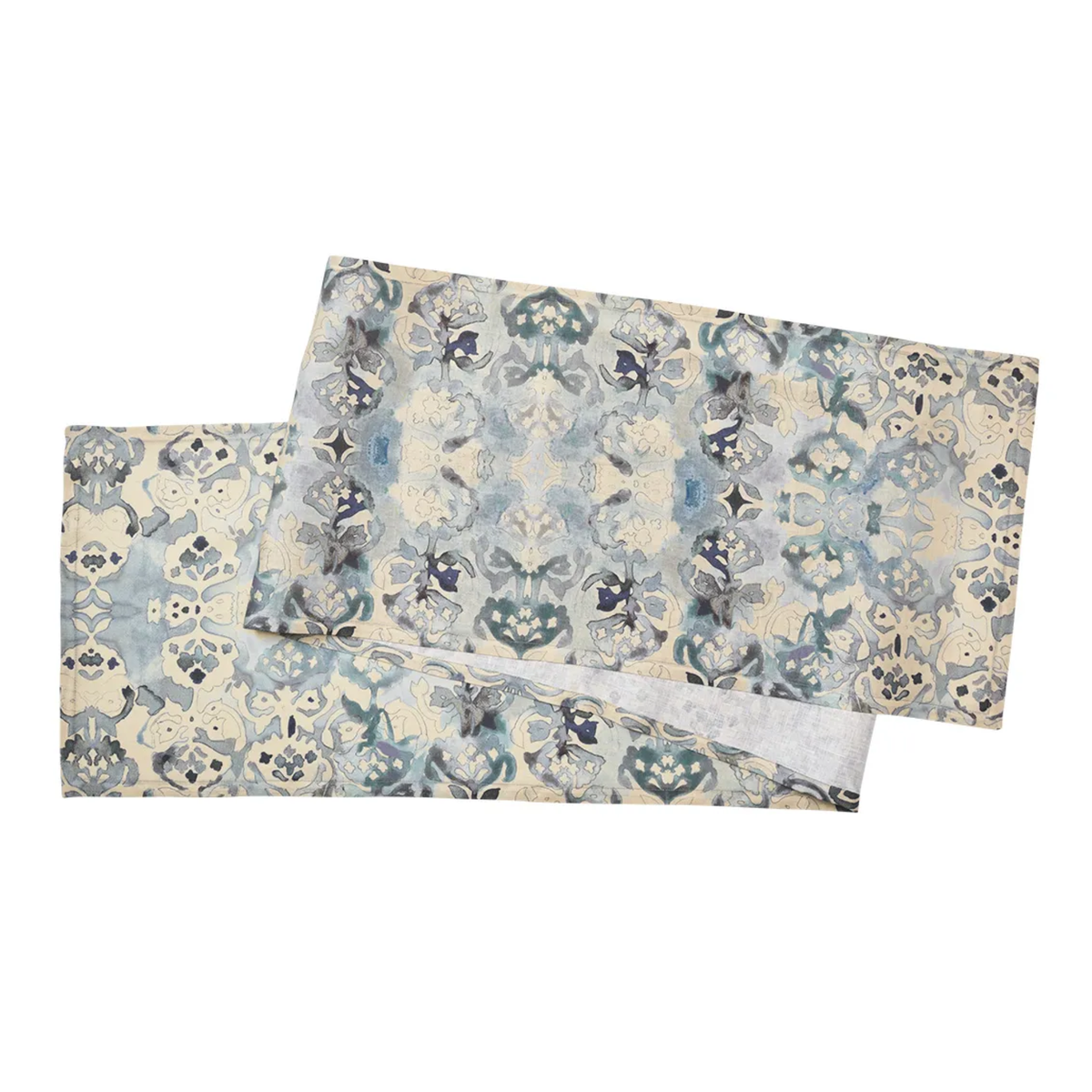 Giverny Runner in Blue & Gray