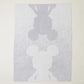 CozyChic Disney Classic Mickey Confetti Throw Blanket in Malibu Mist / Cream