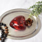Corazon d'Melon Rojo Heartblessing in Red Glass