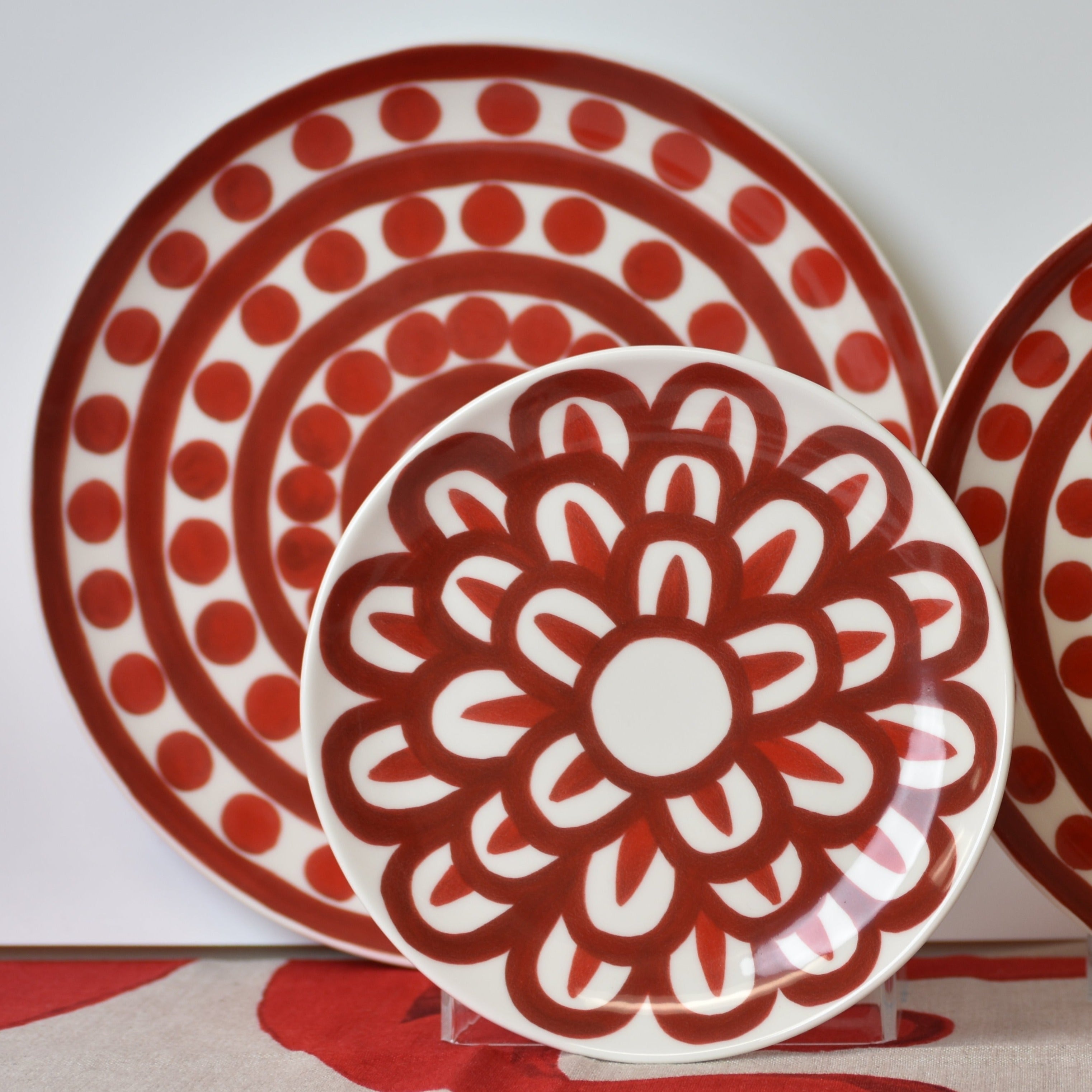 Symi Red Dessert Plate