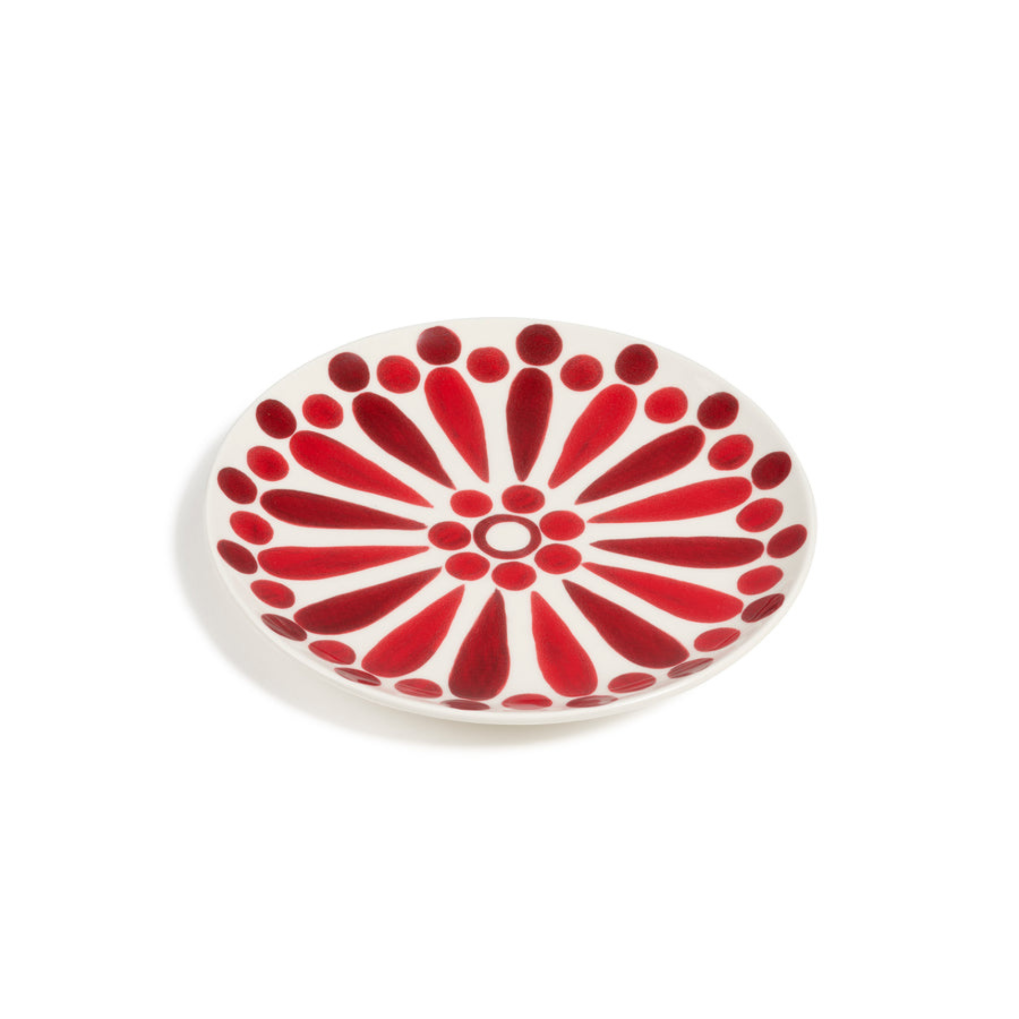 Helios Red Dessert Plate