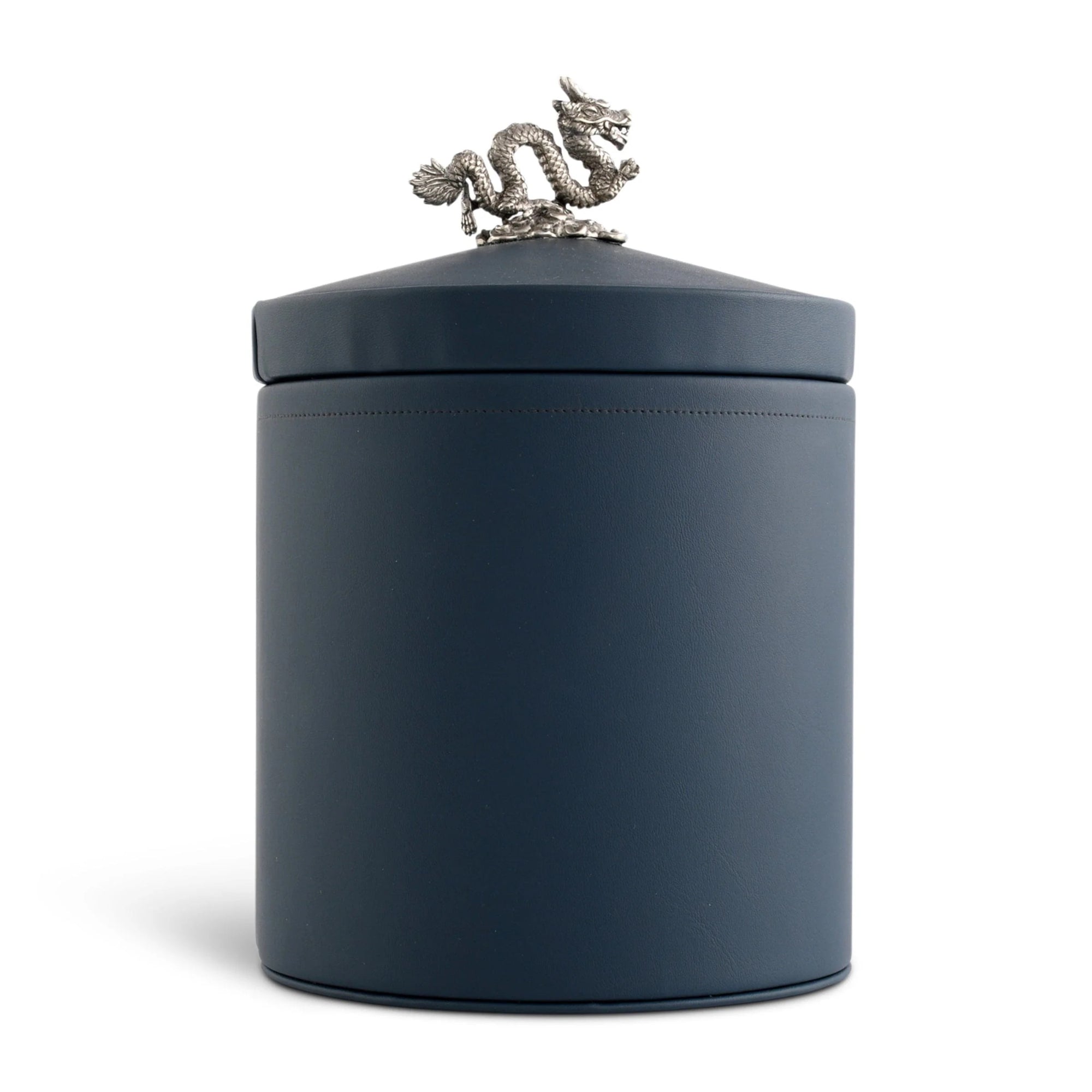 Dragon Vegan Leather Ice Bucket in Blue