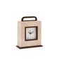 Sophie Paterson Collection: Ecru Faux Shagreen Carriage Clock